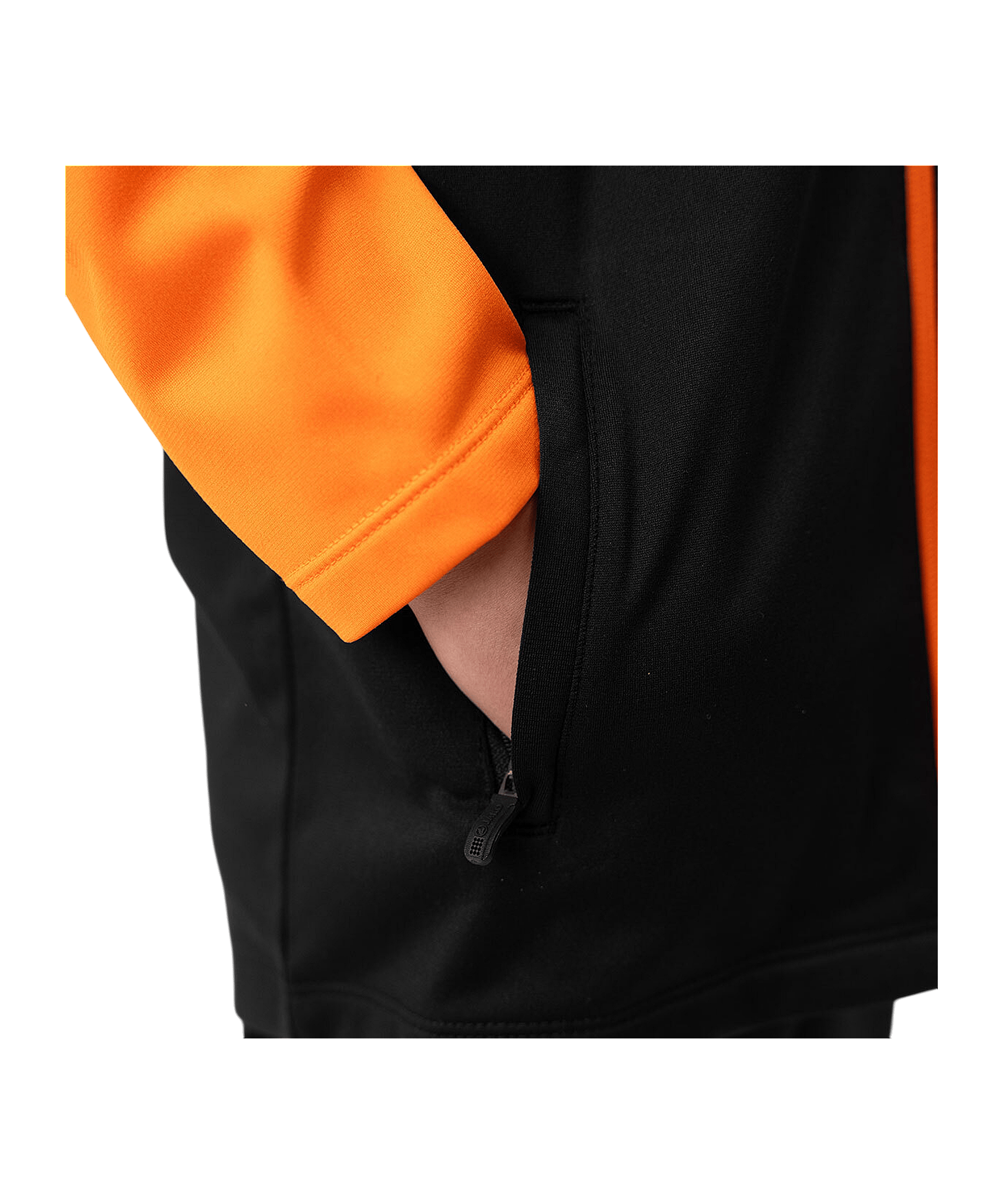 JAKO Iconic Polyester Jacke Kids Schwarz F807 - schwarz