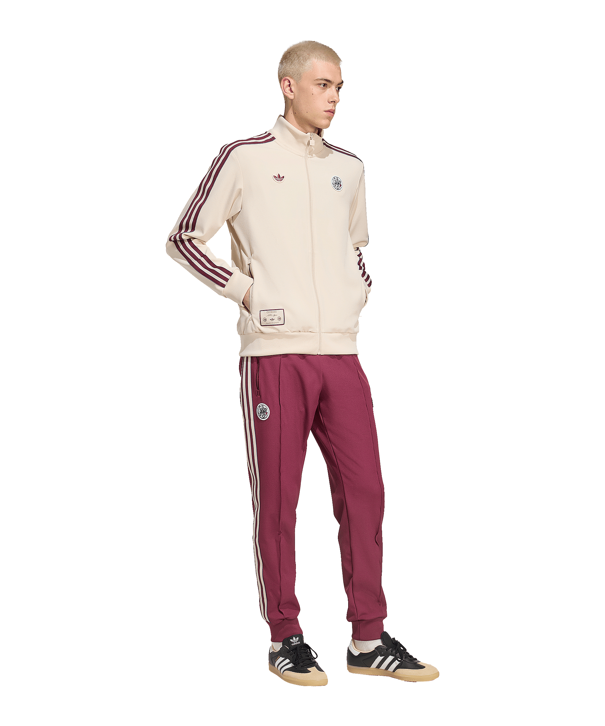 adidas Ajax Amsterdam Icon Track Sweatshirt Beige - beige