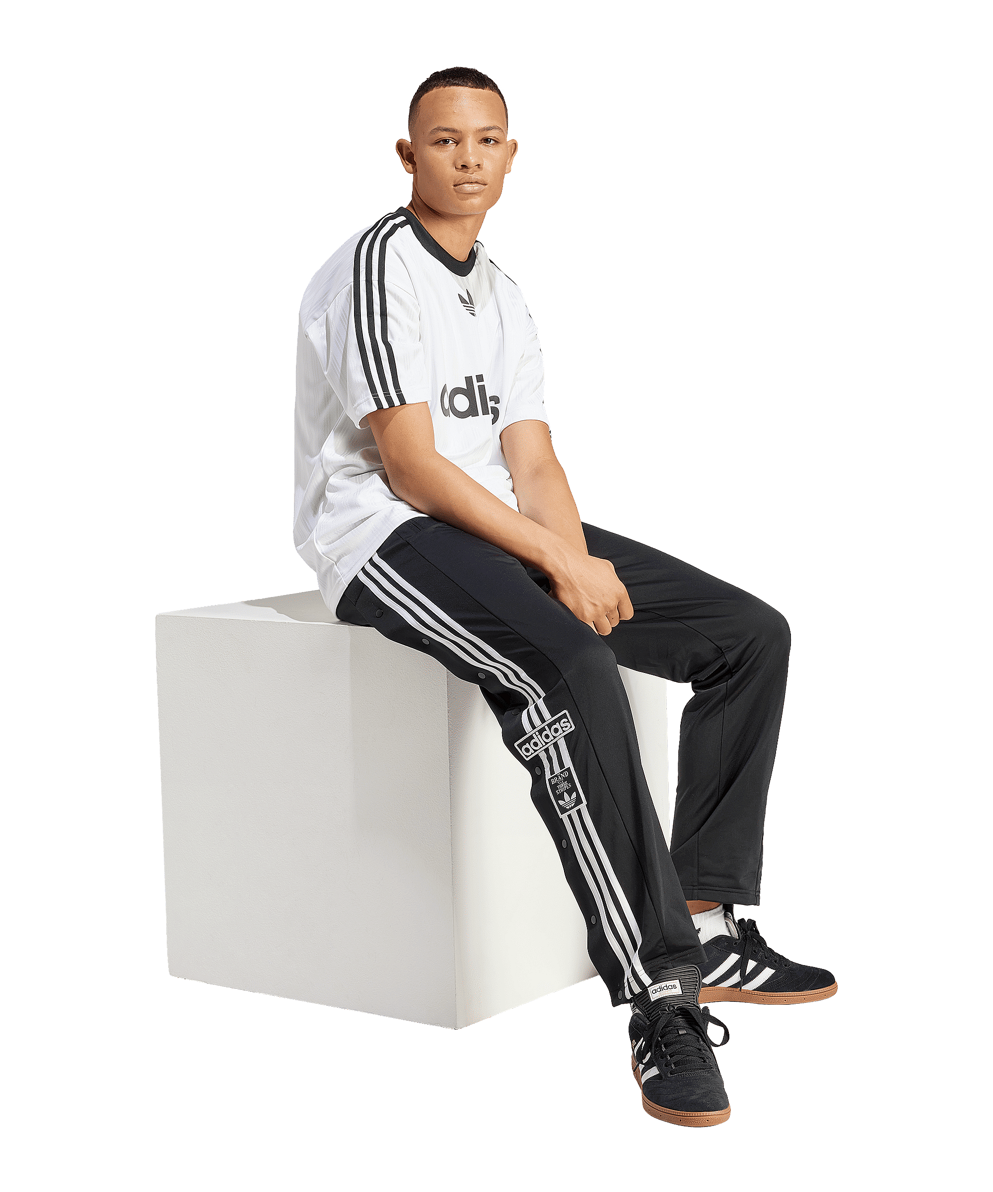 adidas Originals Adicolor Poly T-Shirt Weiss - weiss