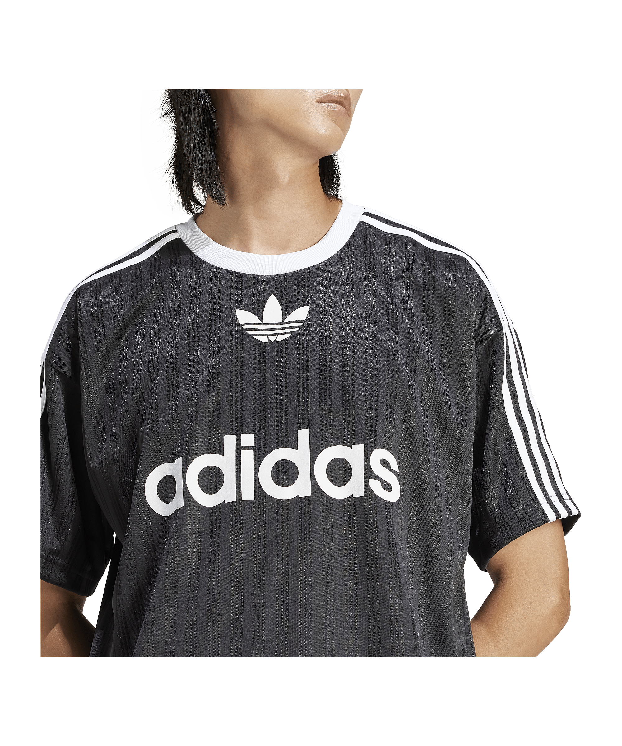 adidas Originals Adicolor T-Shirt Schwarz Weiss - schwarz