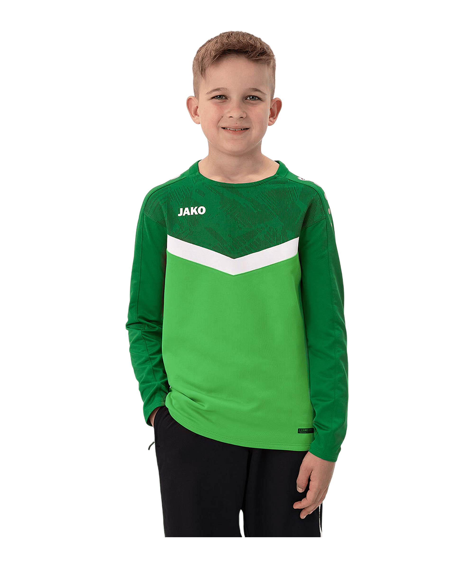 JAKO Iconic Sweatshirt Kids Grün F222 - gruen