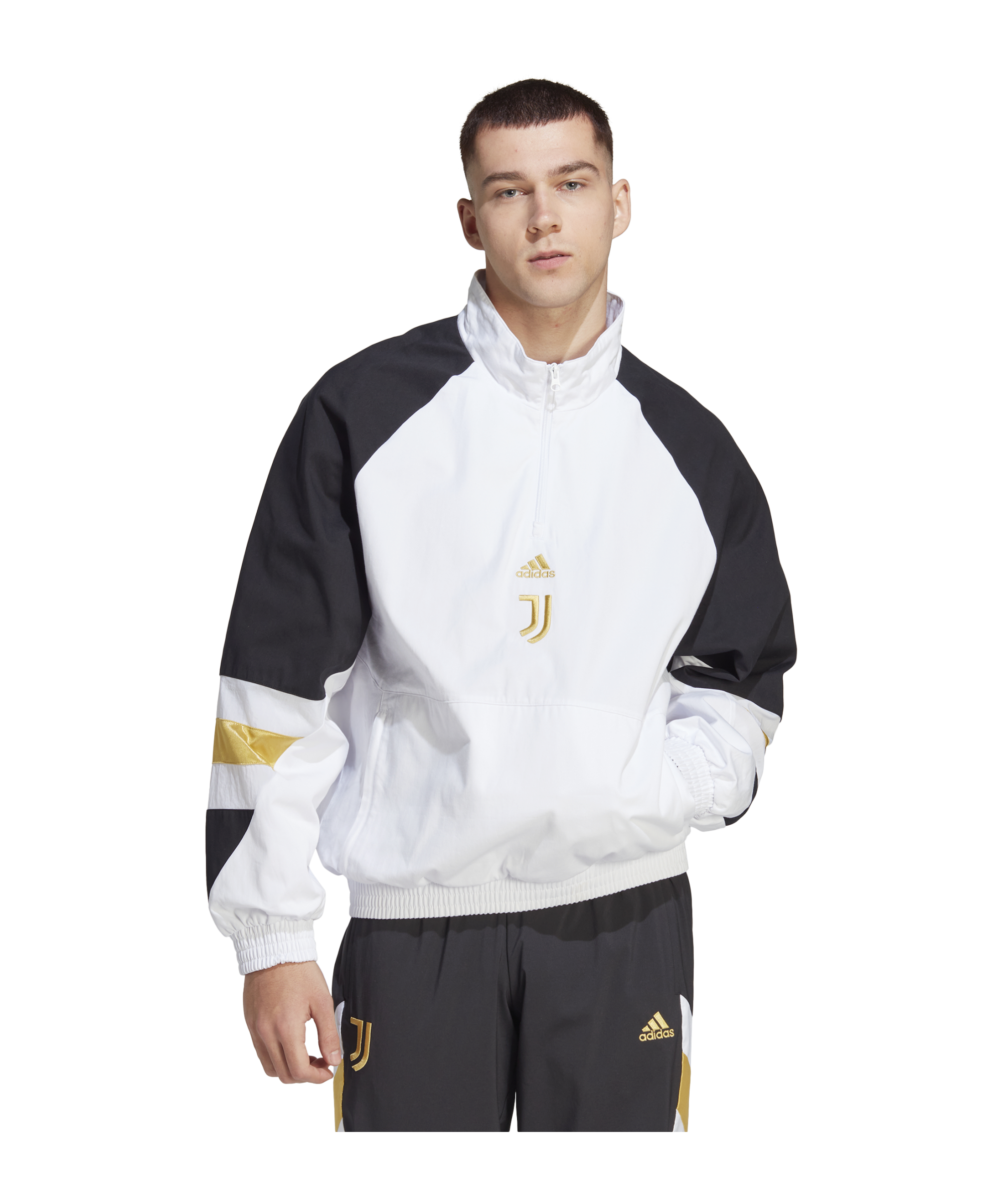 adidas Juventus Turin Icon Tracktop Jacke Weiss - weiss