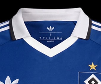 V-Ausschnitt mit Umschlagkragen, Raglan-Schitt, 3-Stripes auf den Schultern