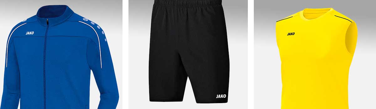Detailansichten mit den Design-Besonderheiten der JAKO Classico-Kollektion