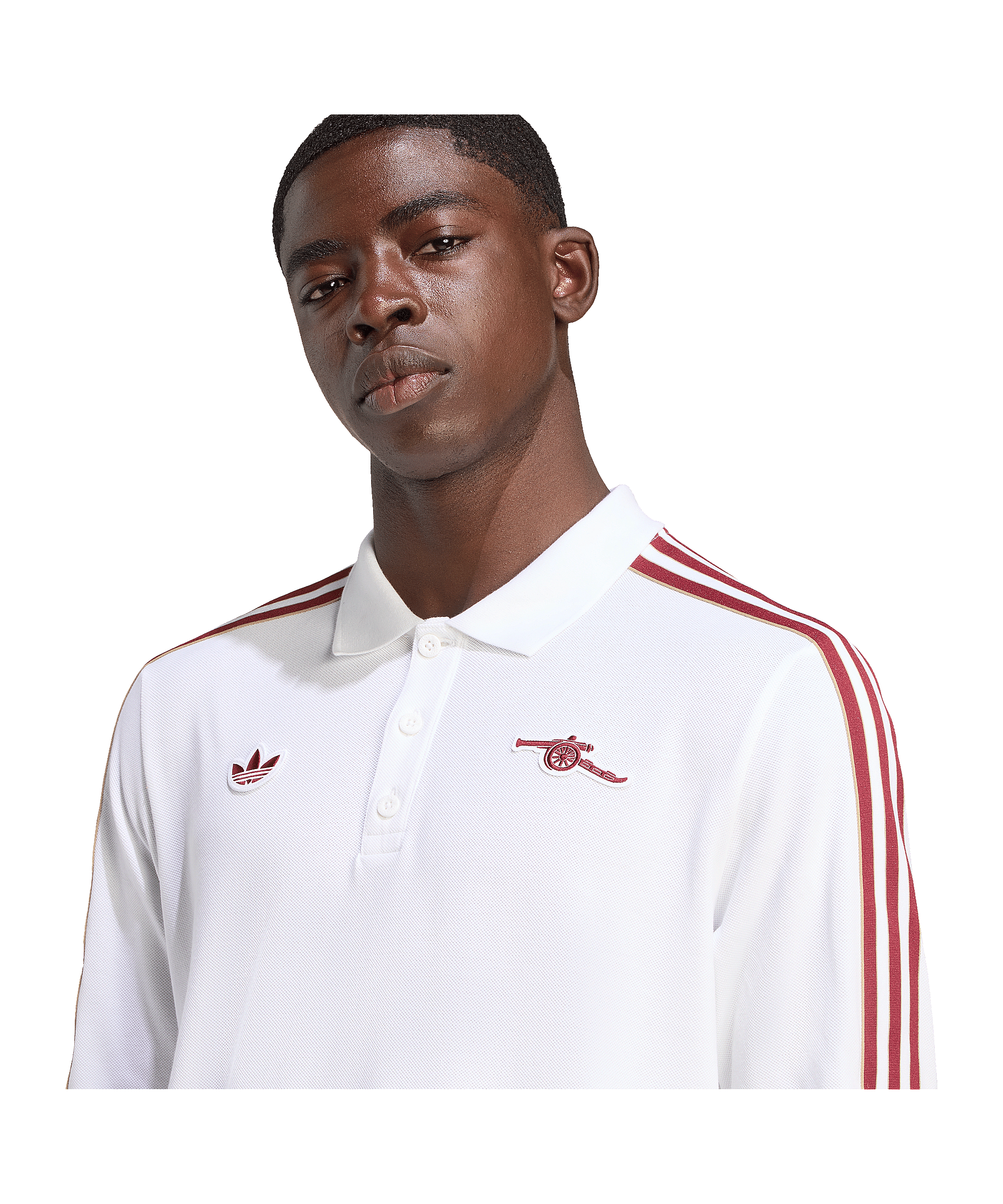 adidas FC Arsenal London Icon Long Sleeve Polo Weiß - weiss