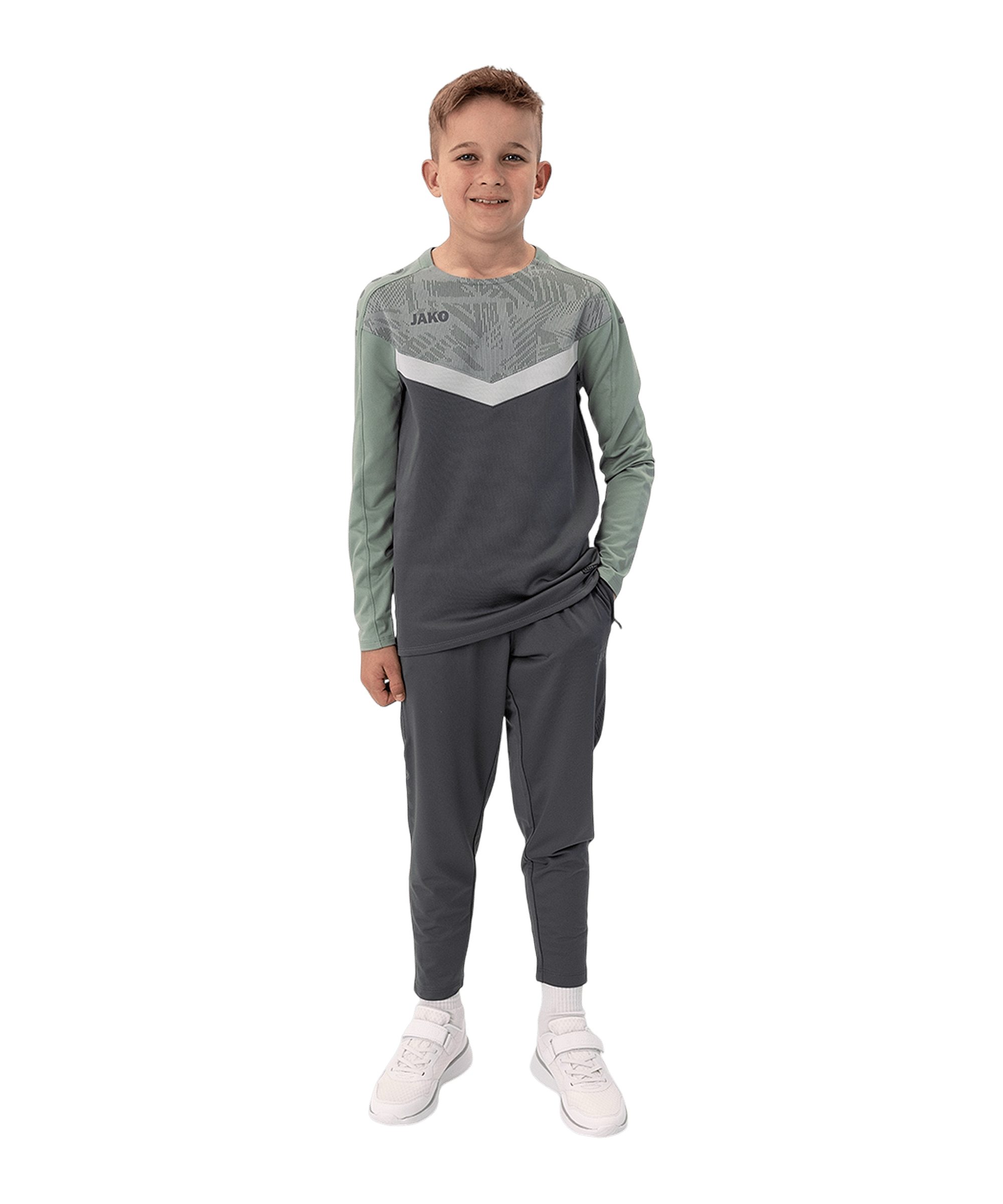 JAKO Iconic Sweatshirt Kids Grau F852 - grau