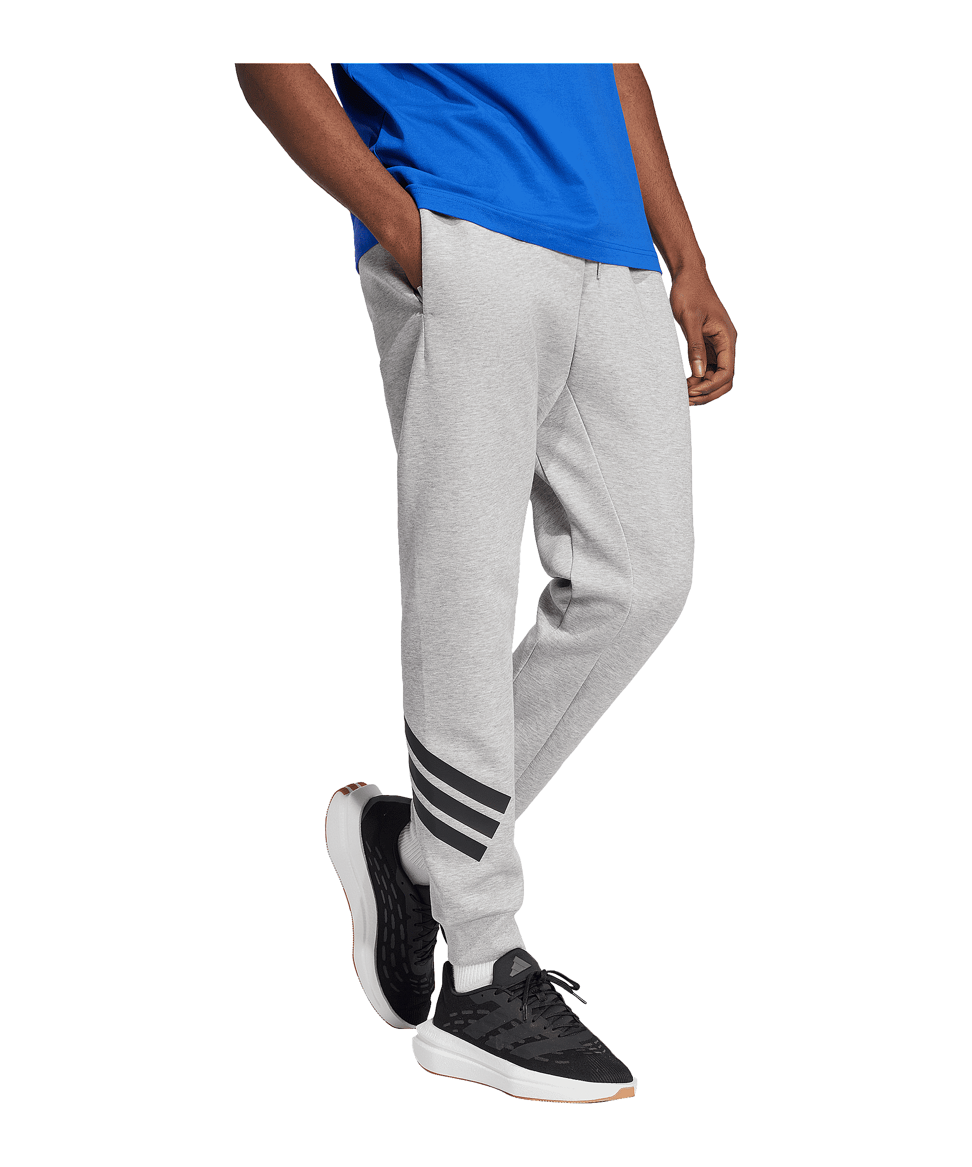 adidas Future Icons Three Stripes Trainingshose Grau - grau