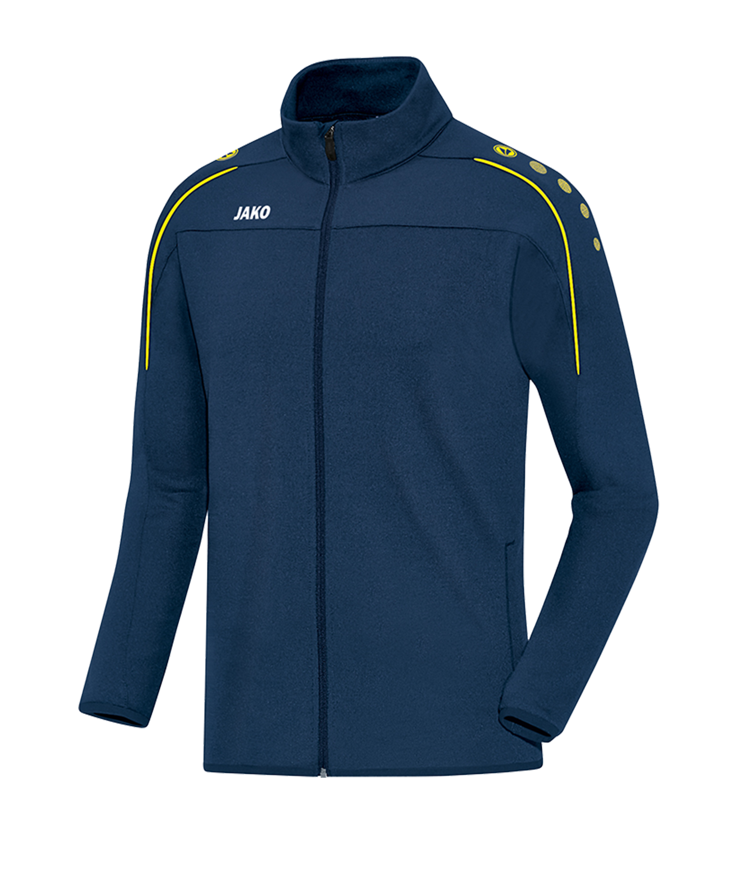 JAKO Classico Freizeitjacke Kids Blau Gelb F42 - blau