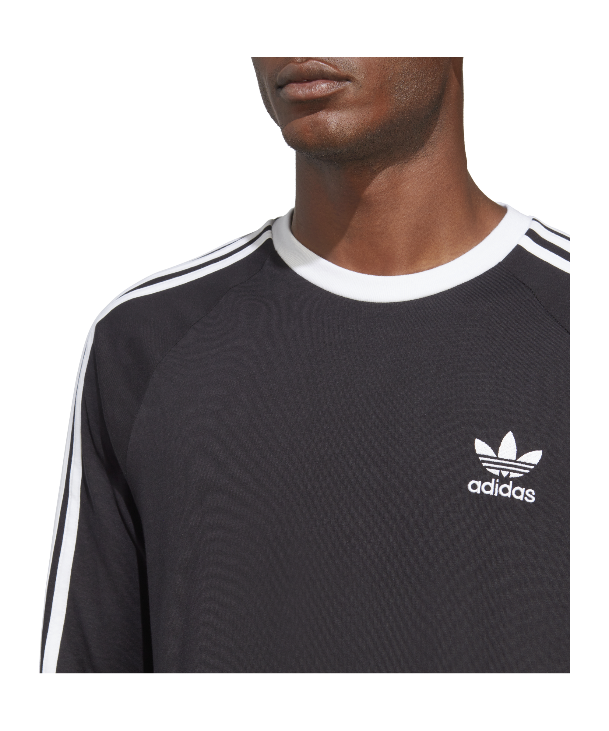 adidas Originals Adicolor Classics 3-Stripes Long Sleeve Tee Black - schwarz
