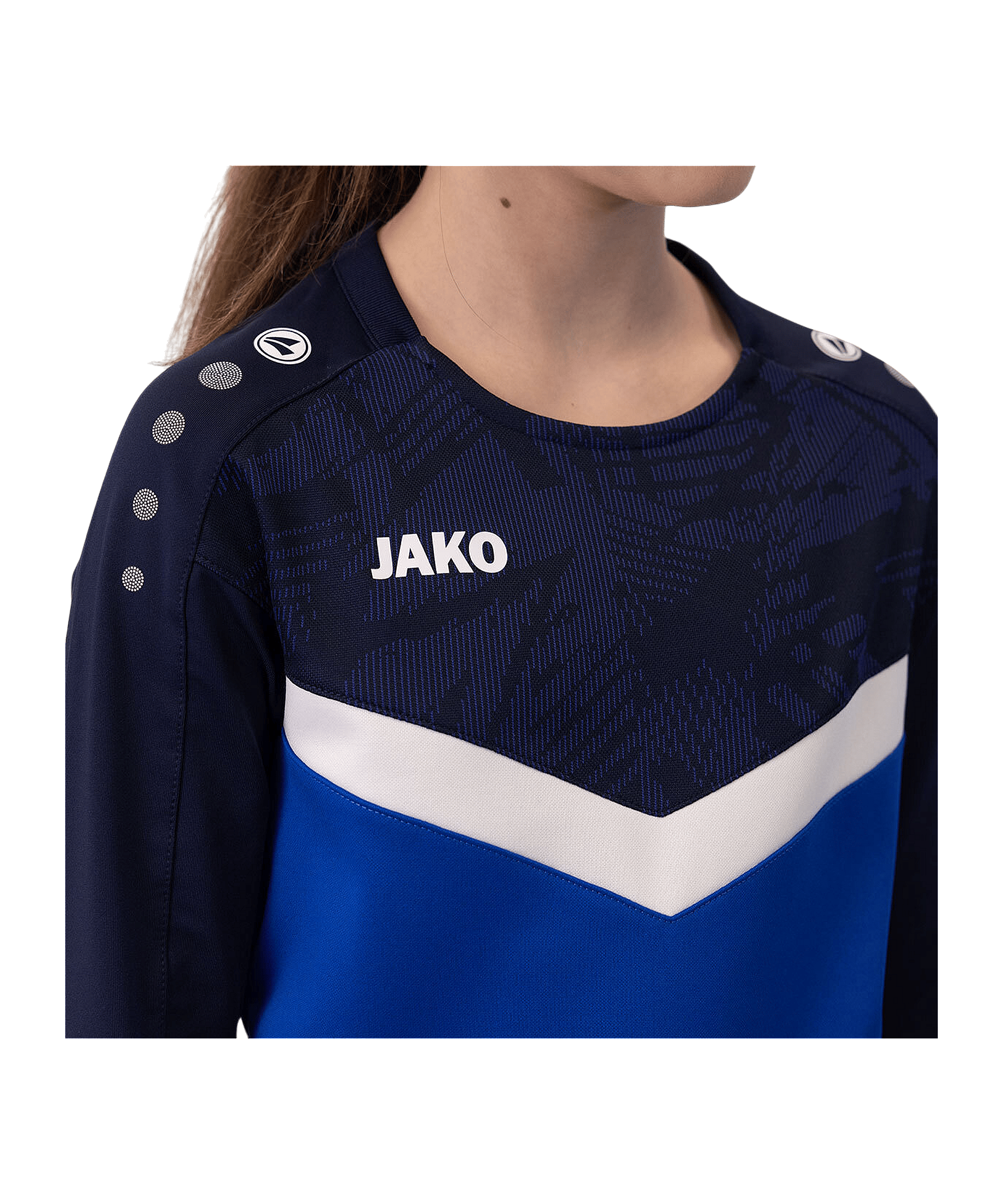 JAKO Iconic Sweatshirt Kids Blau F403 - blau