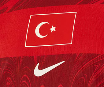 federation logo and swoosh as premium thermoprint