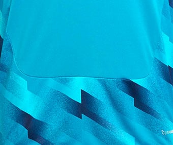 nice light performance polyester with graphicprinted inserts