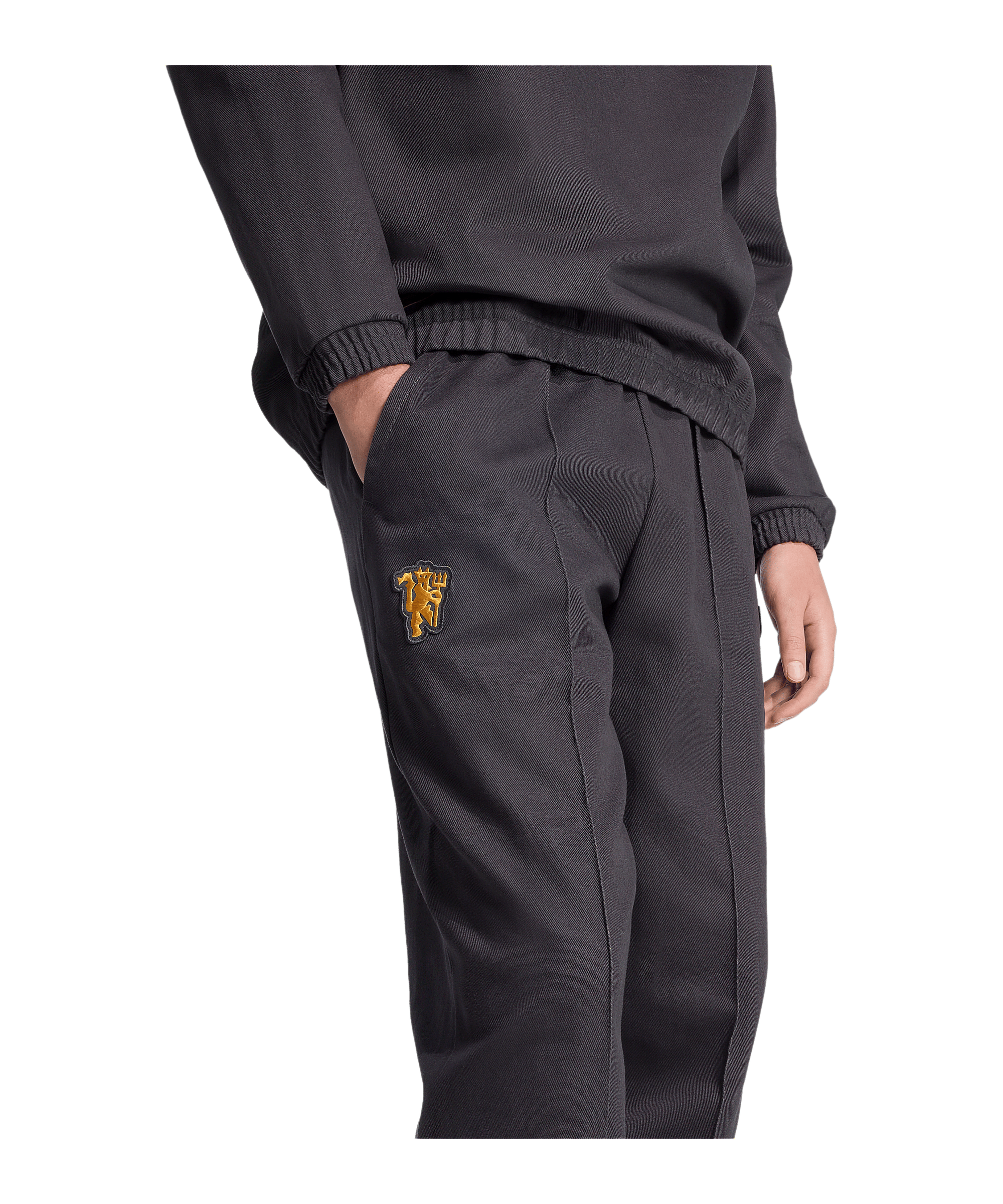 adidas Manchester United Icon Drill Hose Schwarz - schwarz