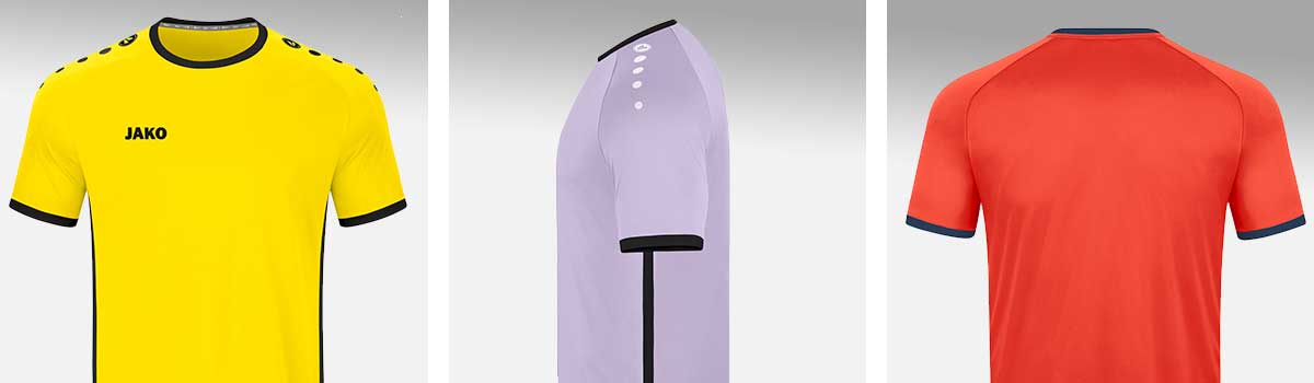 Detailansichten mit den Design-Besonderheiten der JAKO Primera-Kollektion