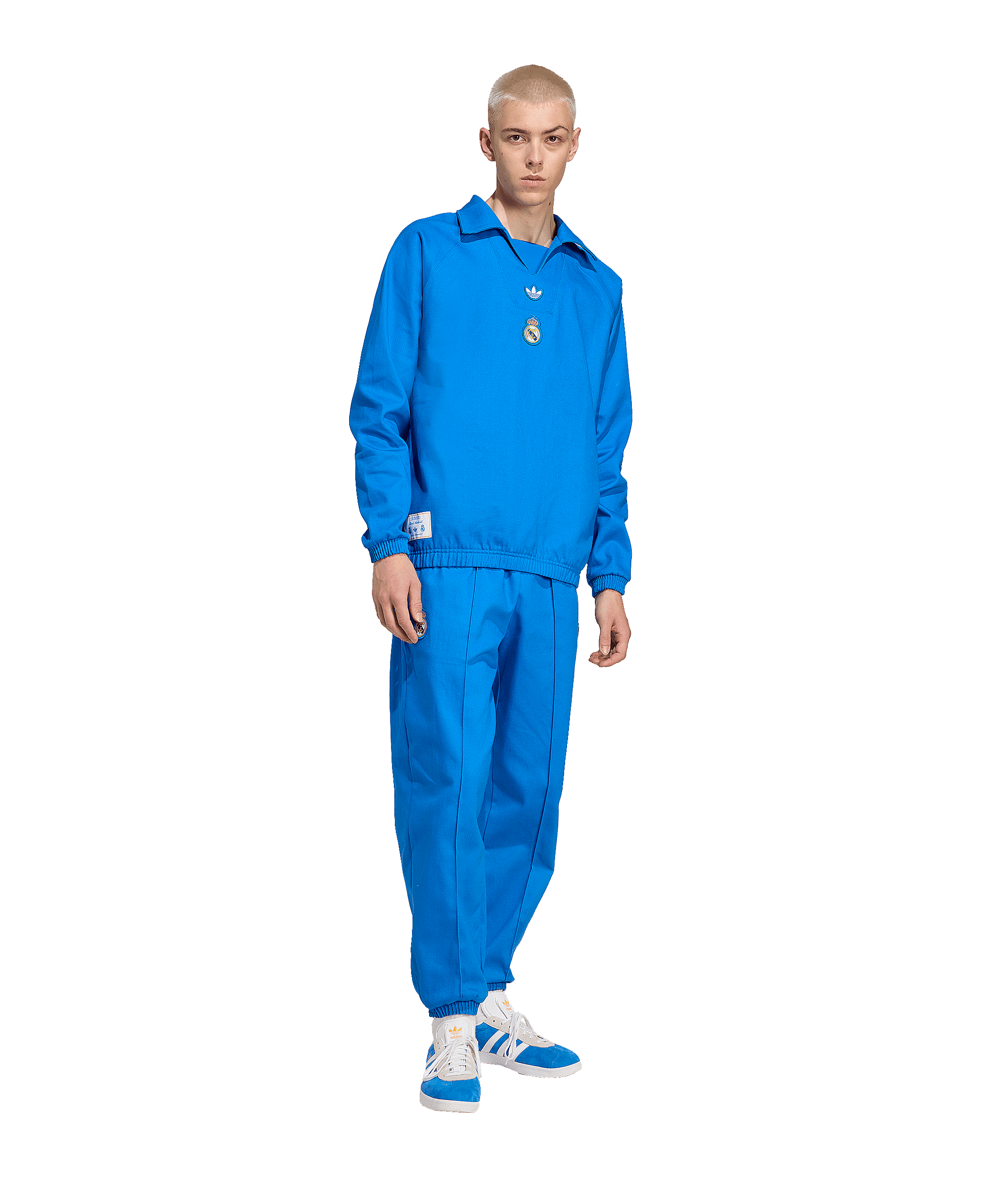 adidas Real Madrid Icon Drill Sweatshirt Blau - blau