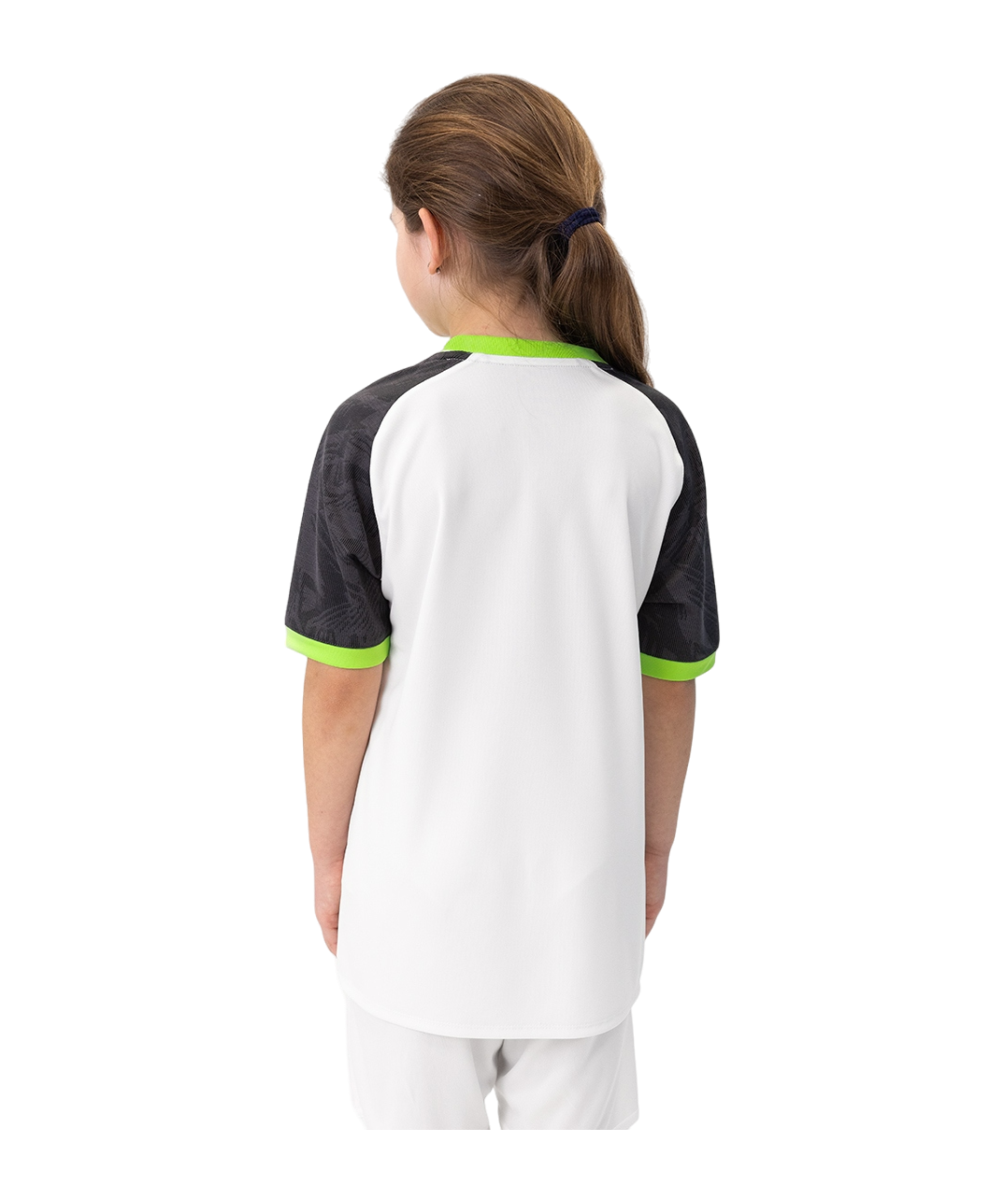 JAKO Iconic Trikot Kids Weiss Schwarz Grün F014 - weiss