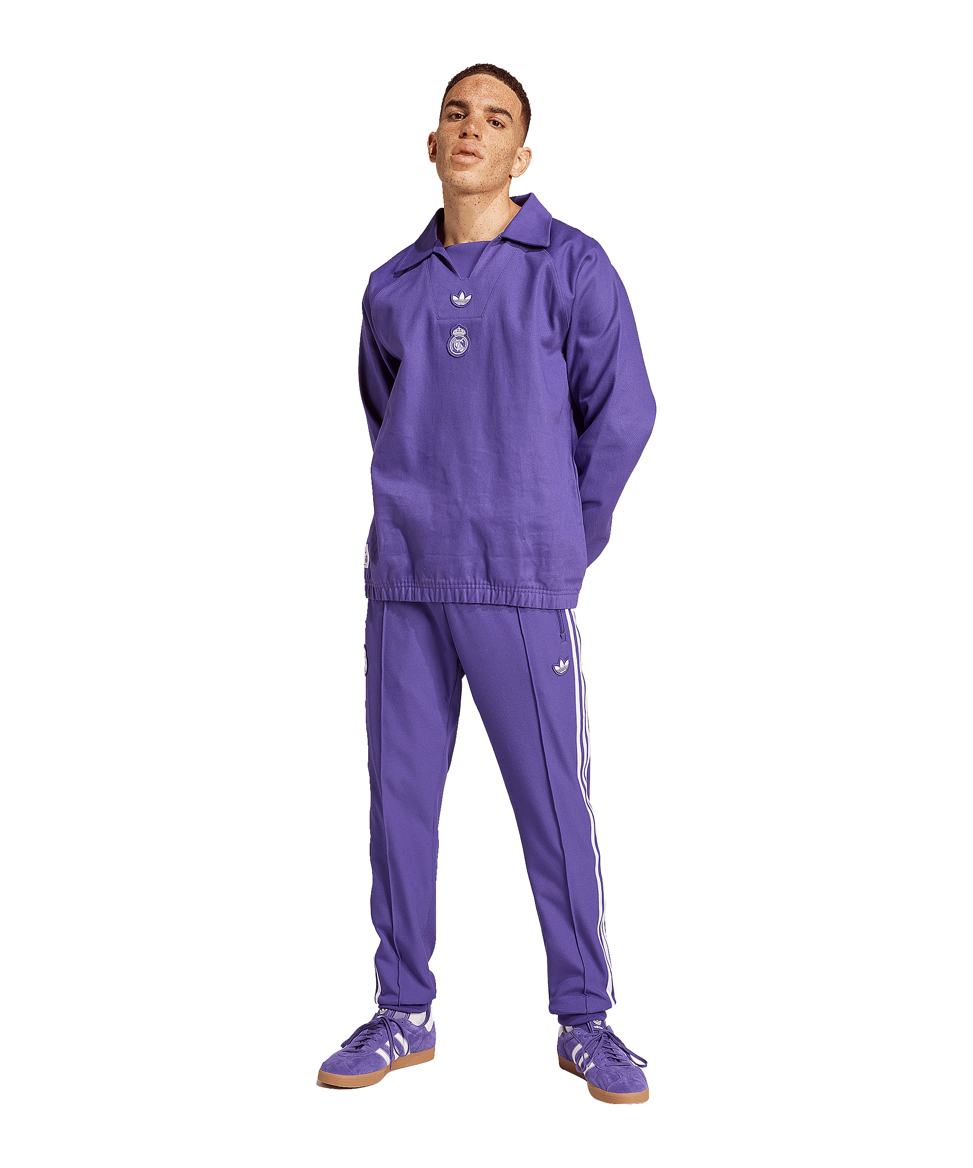 adidas Real Madrid Terrace Icon Sweatshirt Lila - lila