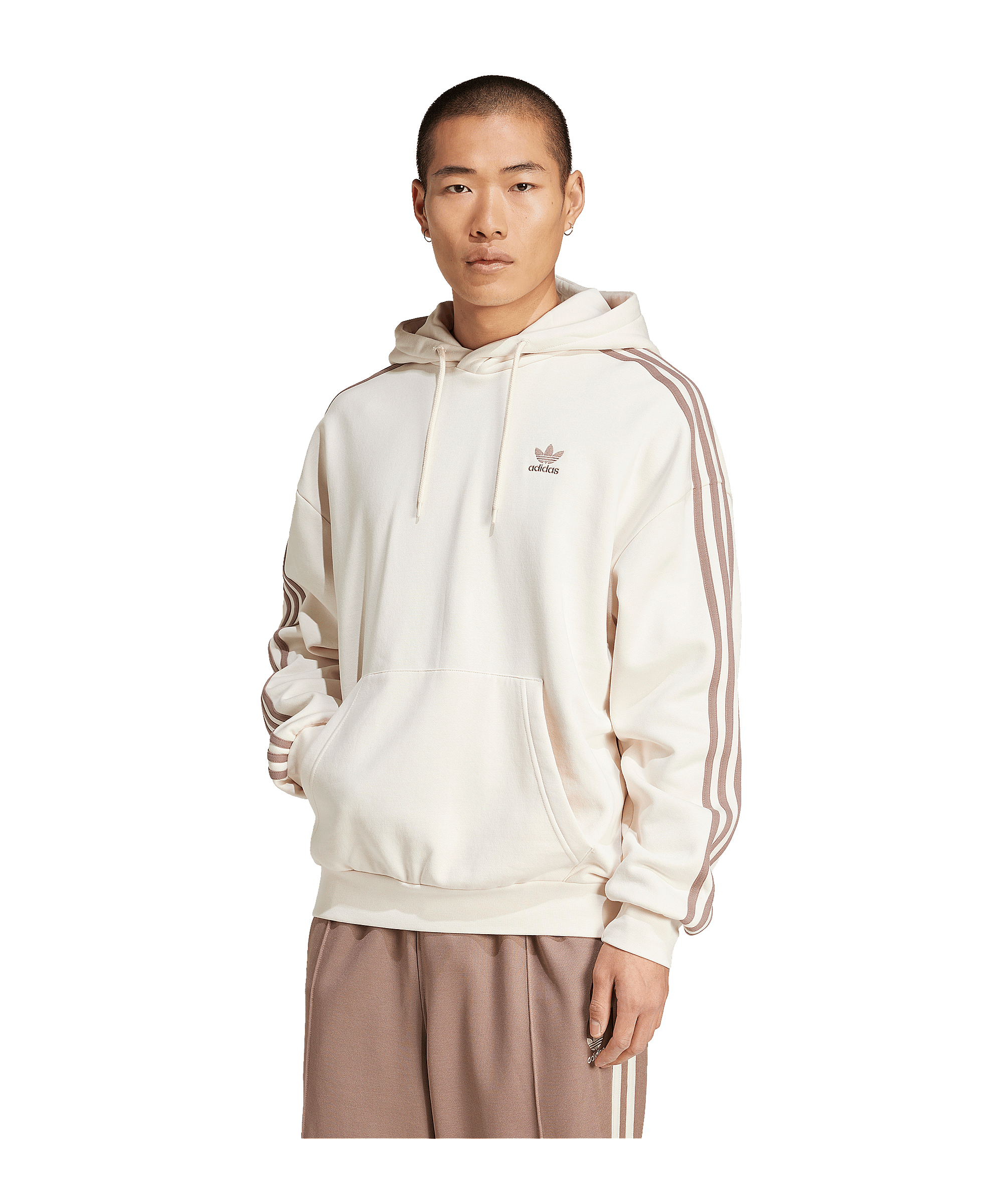 adidas Originals Adicolor Baggy Fit Hoody Weiss - weiss