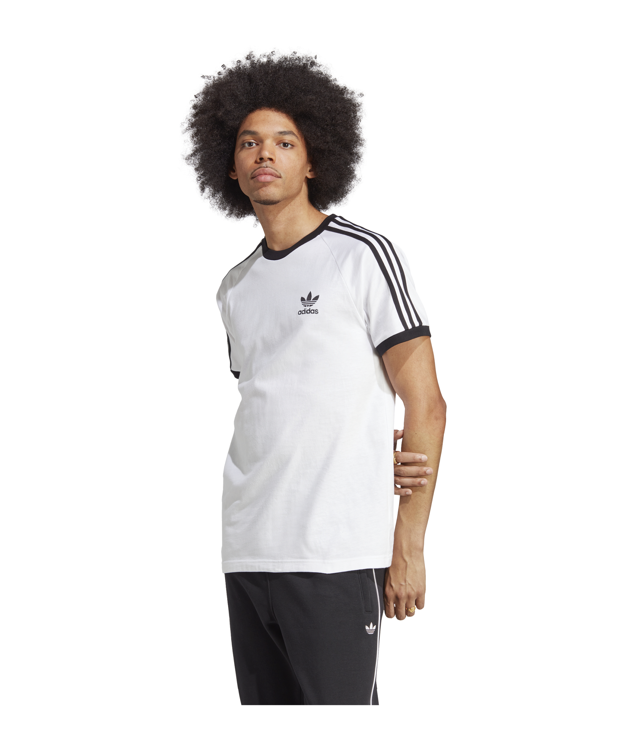 adidas Originals Adicolor Classics 3-Stripes Tee White - weiss