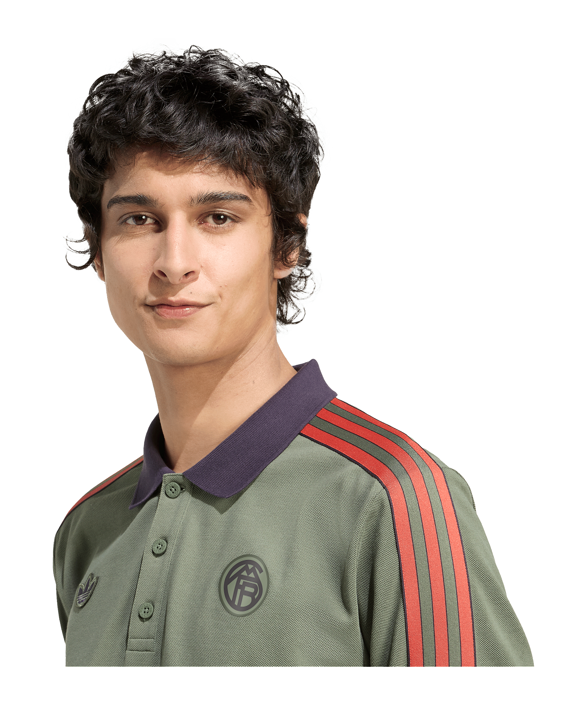 adidas FC Bayern München Icon Long Sleeve Polo Grün - gruen