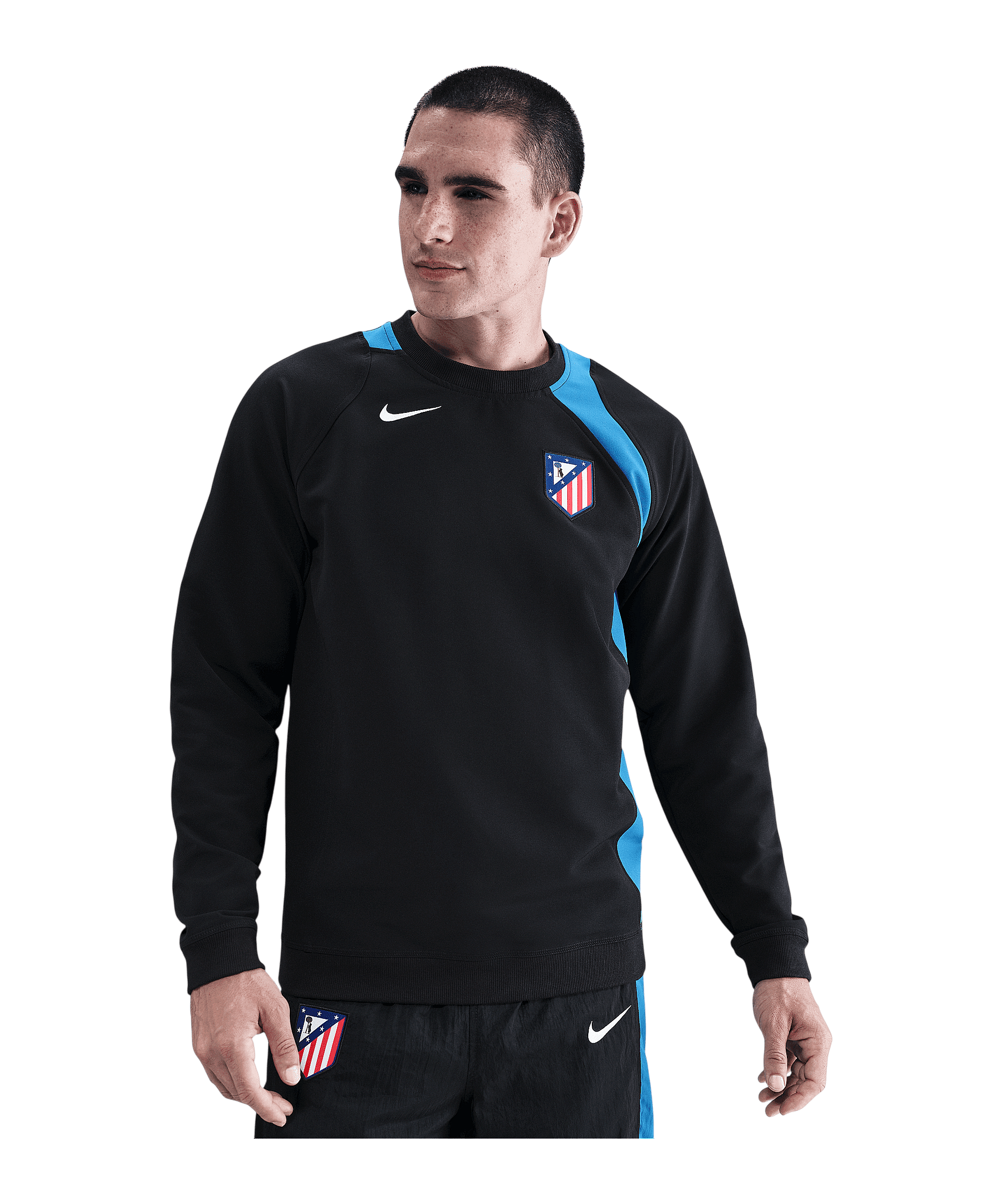 Nike Atletico Madrid T90 Sweatshirt Schwarz F010 - schwarz