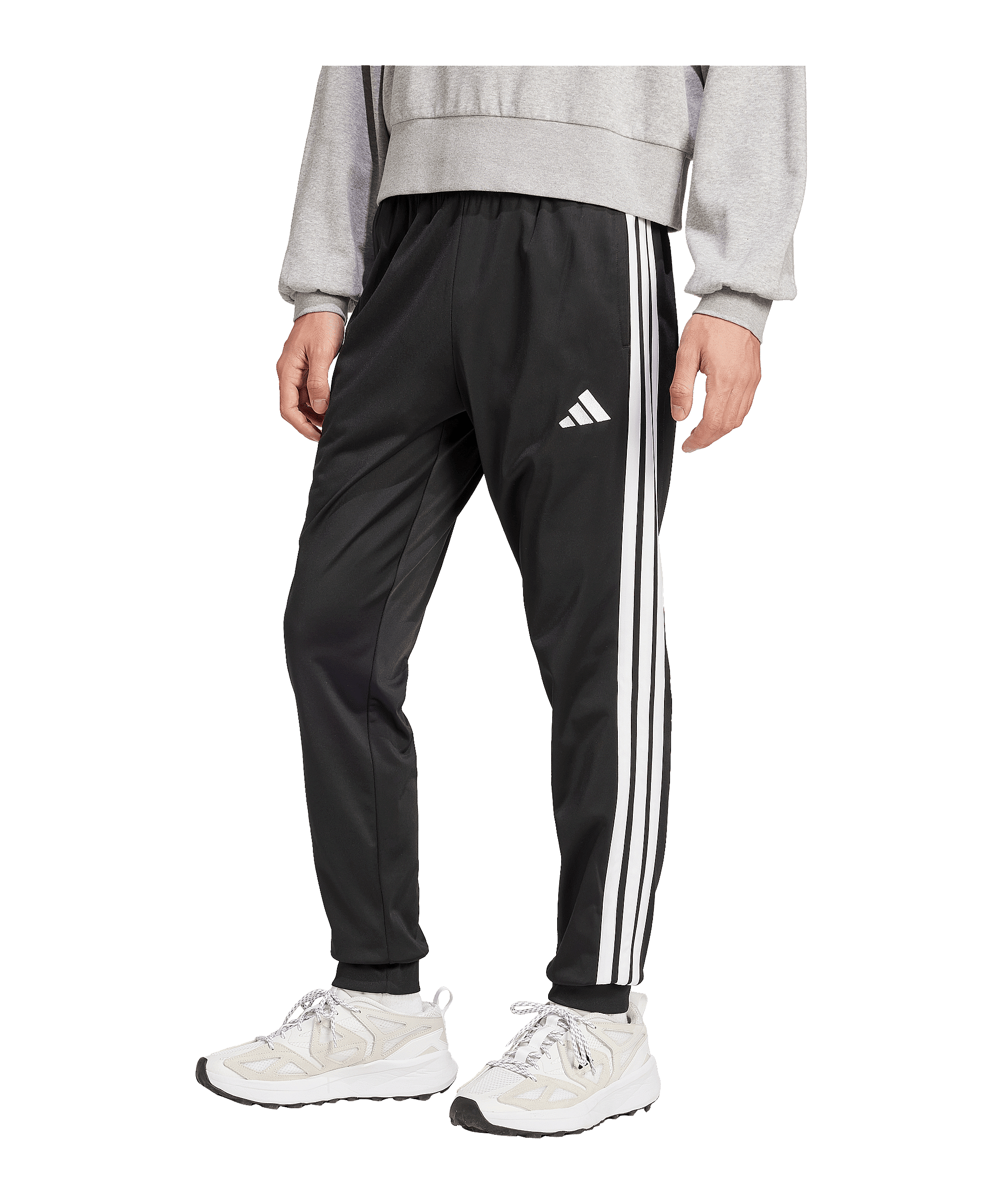 adidas 3-Stripes Tricot Trainingshose Schwarz - schwarz