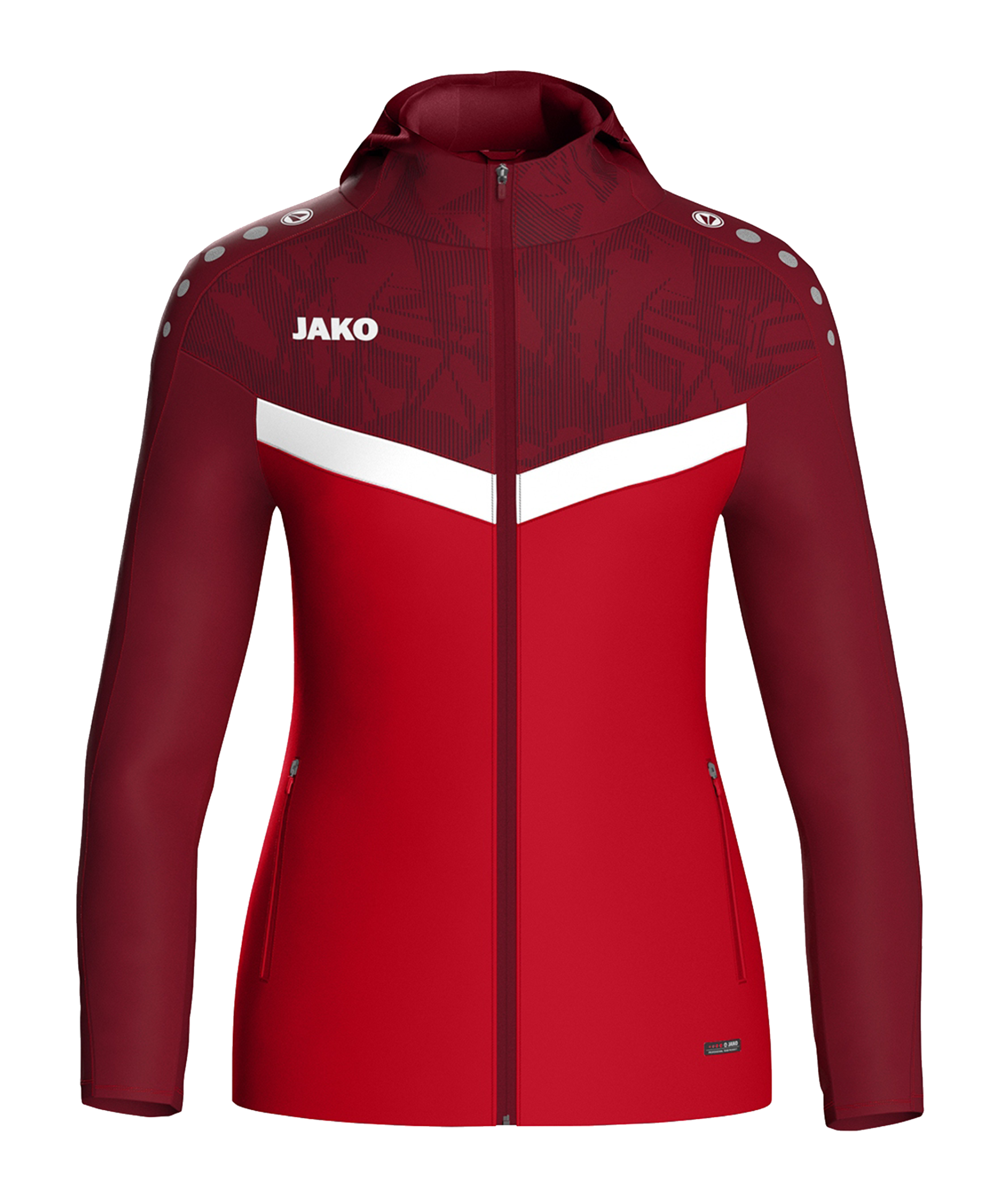 JAKO Iconic Kapuzenjacke Damen Rot F103 - rot