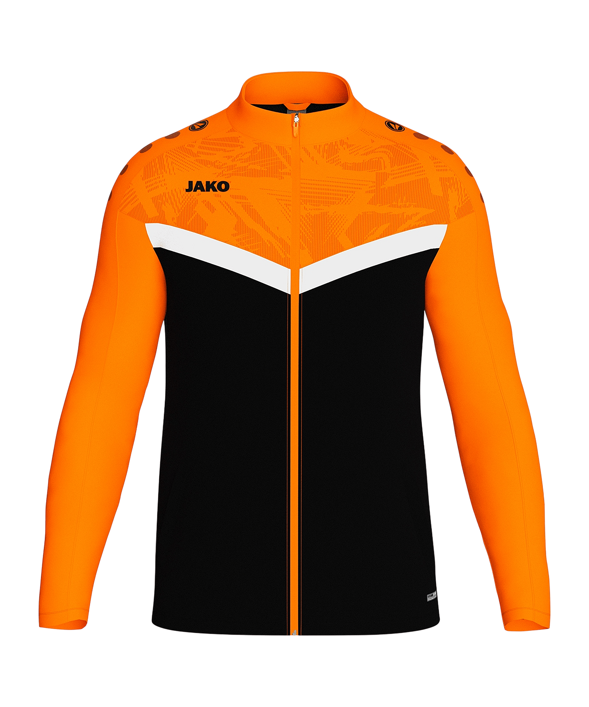 JAKO Iconic Polyester Jacke Kids Schwarz F807 - schwarz