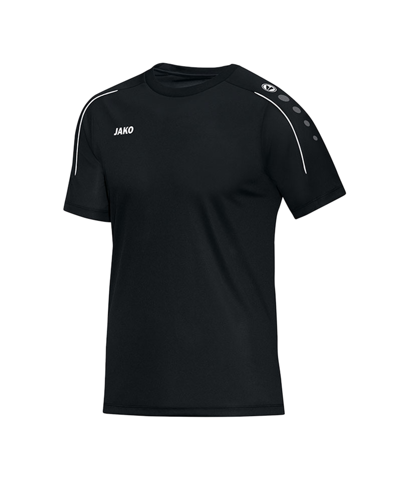 JAKO Classico T-Shirt Schwarz Weiss F08 - schwarz