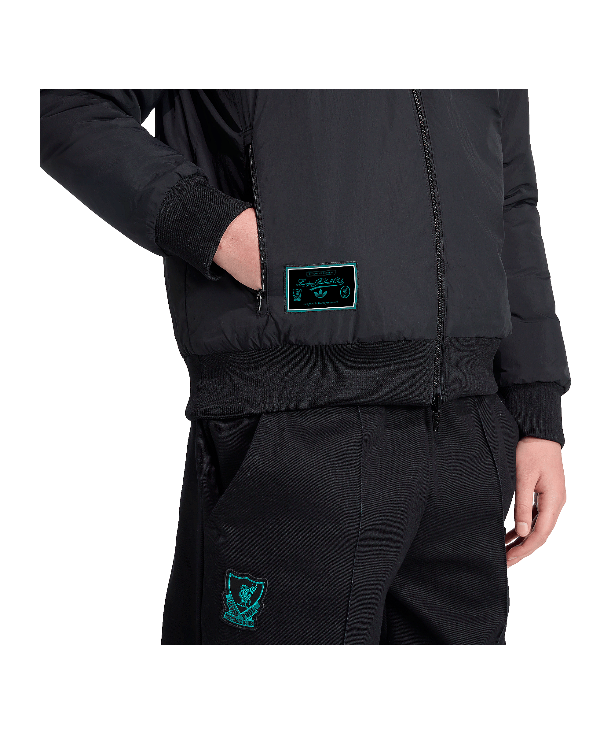 adidas FC Liverpool Icon Jacke Schwarz - schwarz