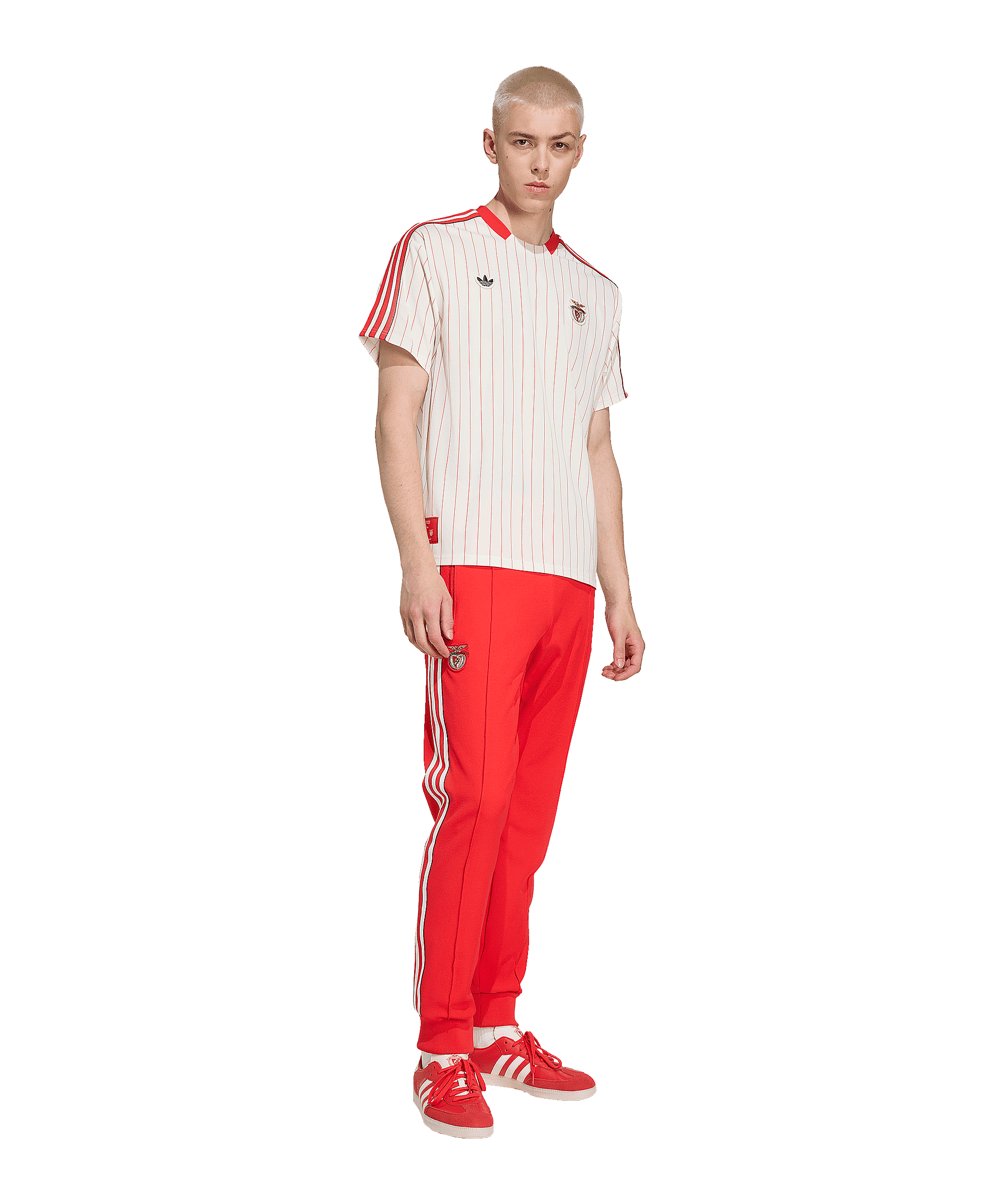 adidas Benfica Lissabon Terrace Icons Track Hose Rot - rot