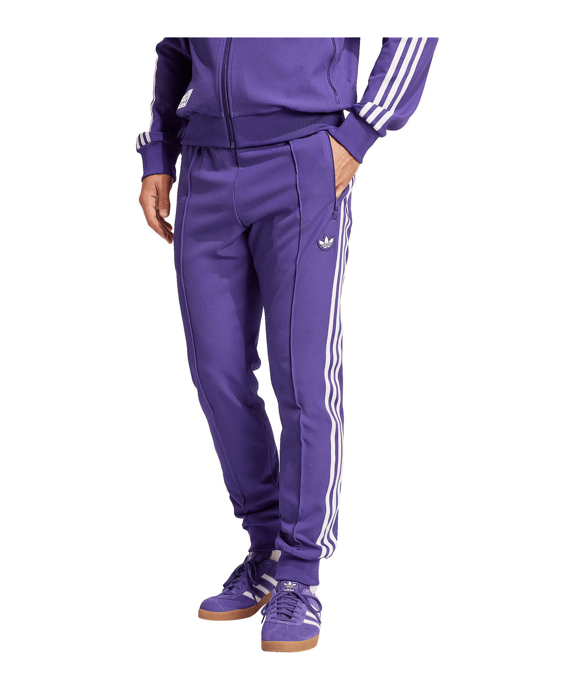 adidas Real Madrid Terrace Icon Trainingshose Lila - lila