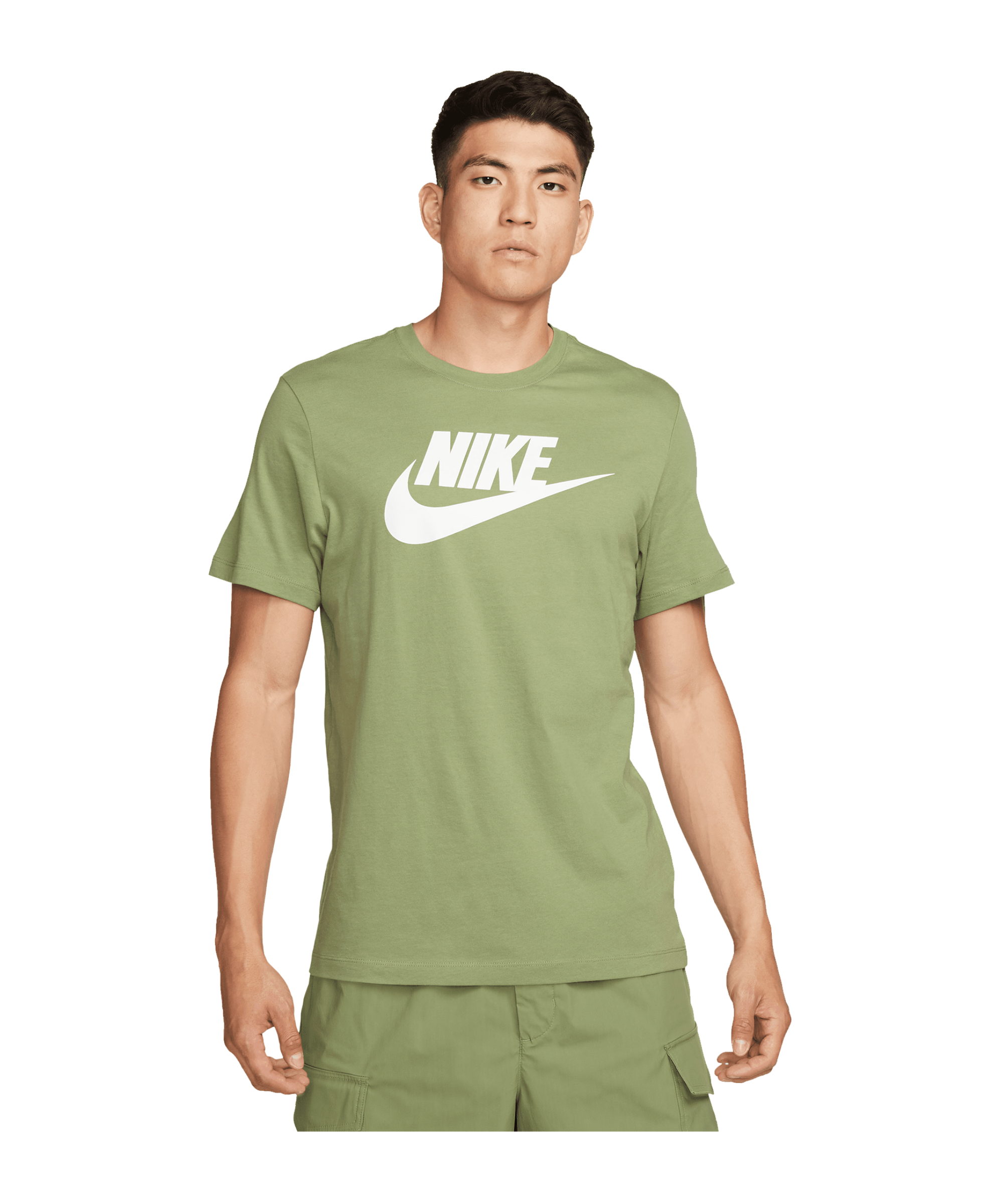 Nike Icon Futura T-Shirt Grün Weiss F334 - gruen