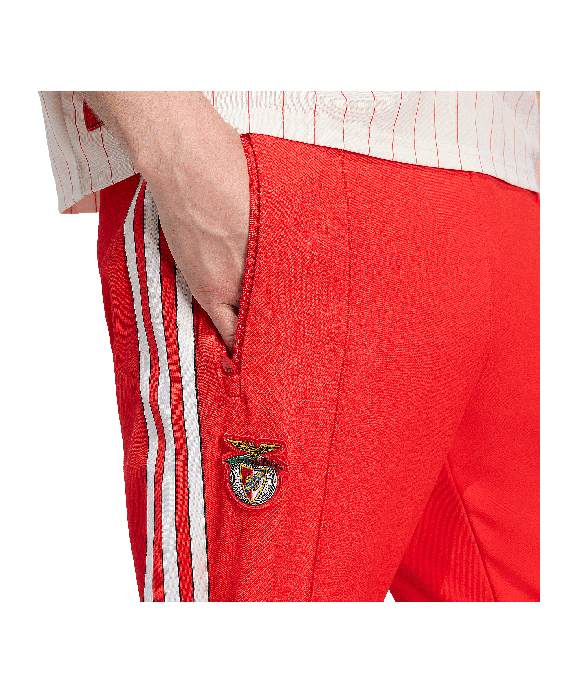 adidas Benfica Lissabon Terrace Icons Track Hose Rot - rot