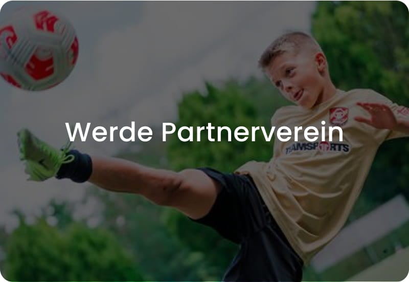 Young boy kicking football in the air - Become a partner club with 11teamsports Football Academy