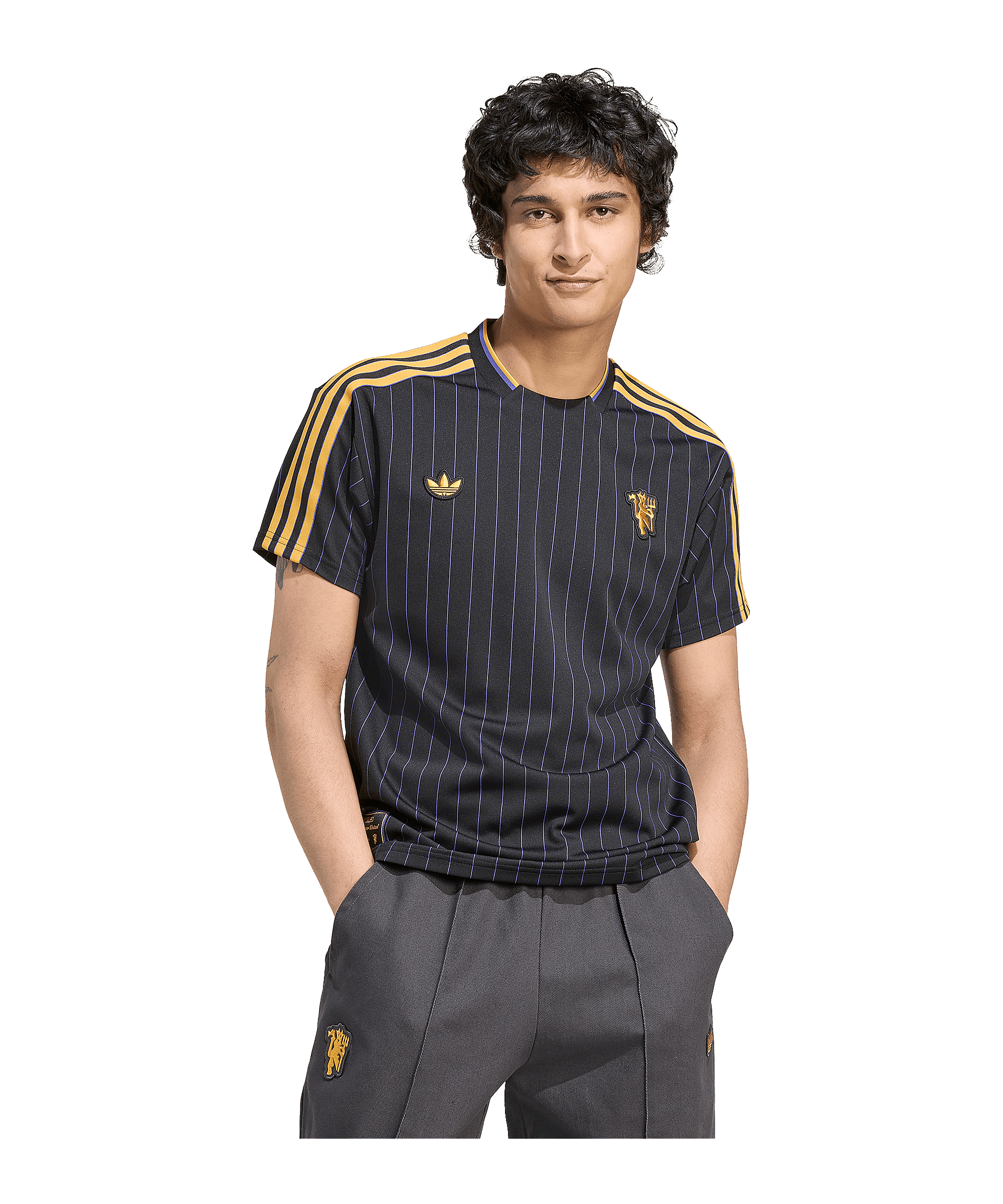 adidas Manchester United Icon Trikot Schwarz - schwarz