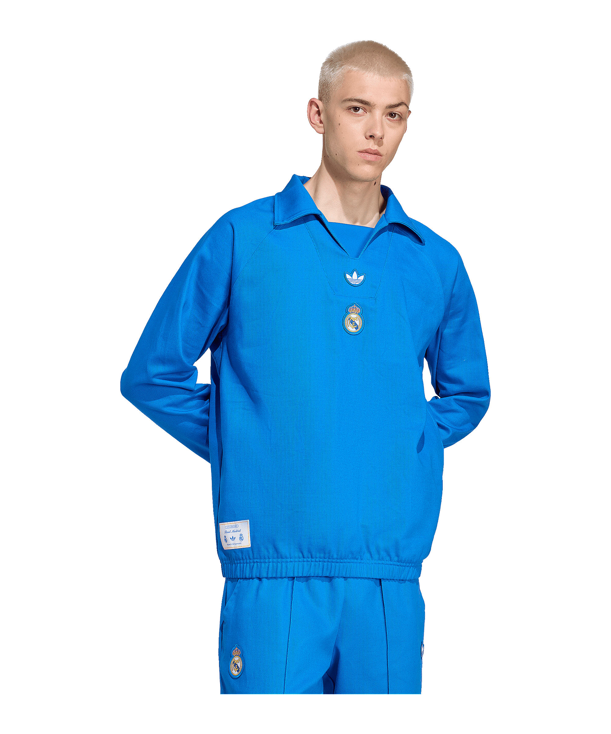 adidas Real Madrid Icon Drill Sweatshirt Blau - blau