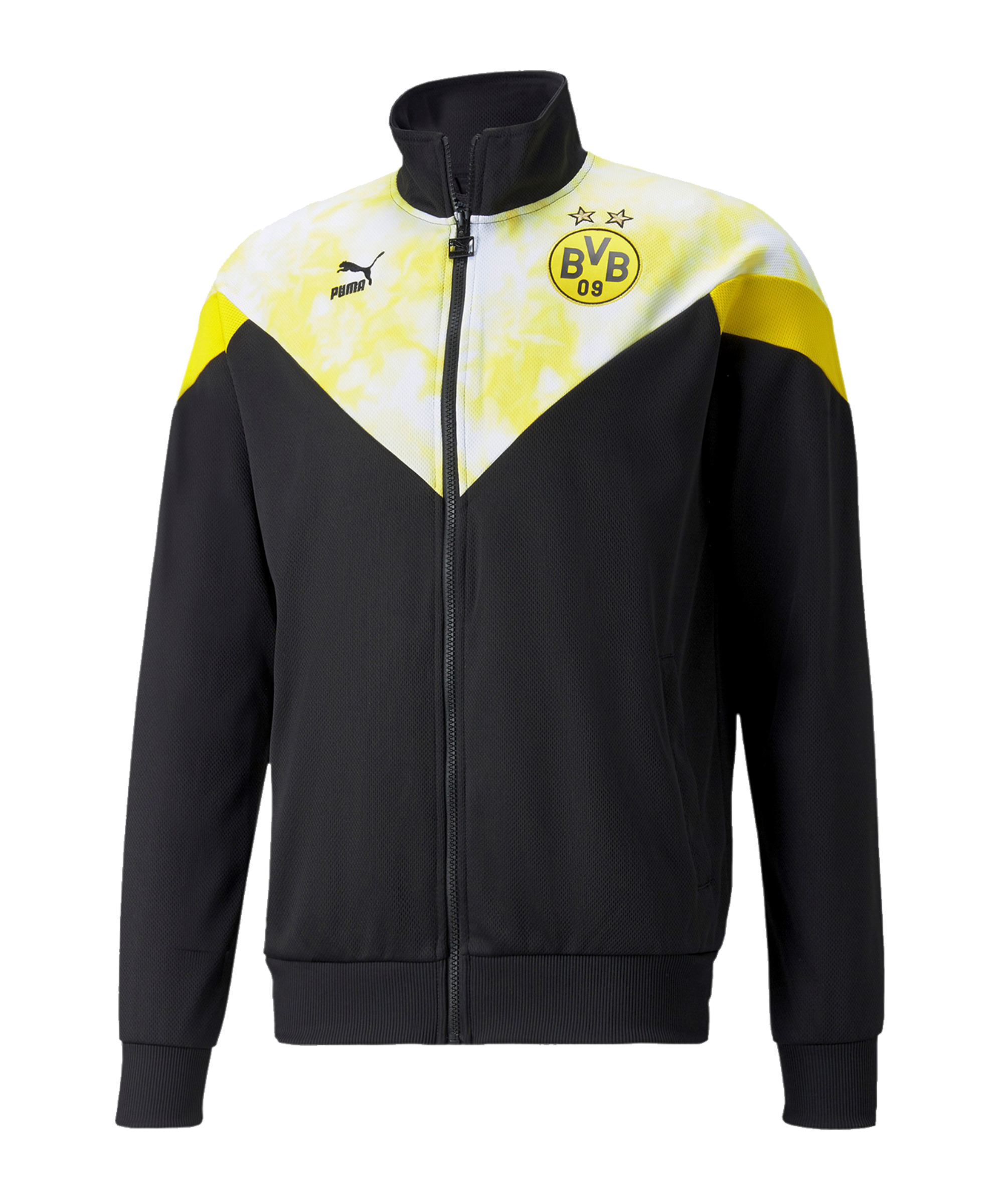 PUMA BVB Dortmund Iconic MCS Mesh Trainingsjacke Schwarz F02 - schwarz
