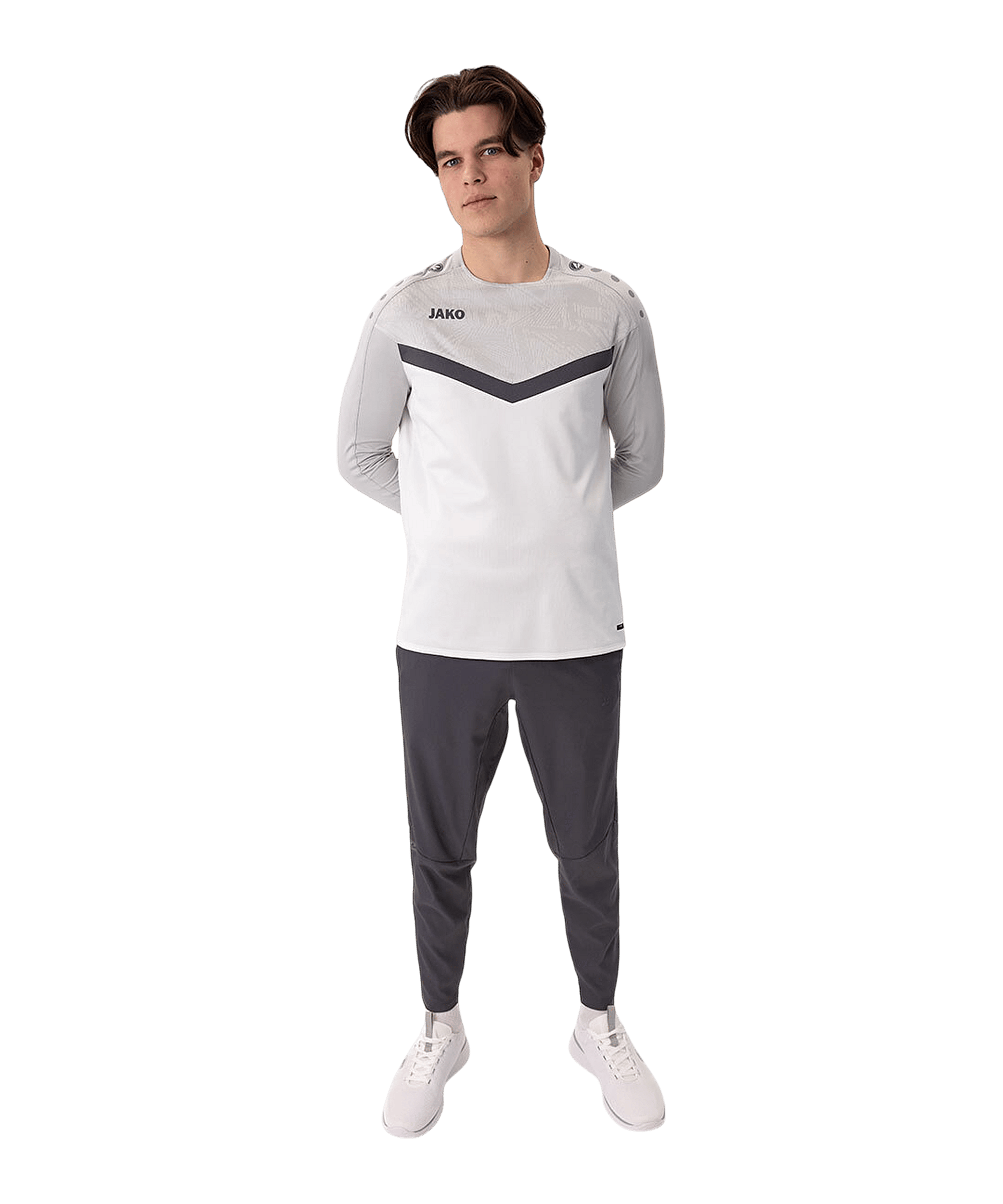 JAKO Iconic Sweatshirt Weiss F016 - weiss