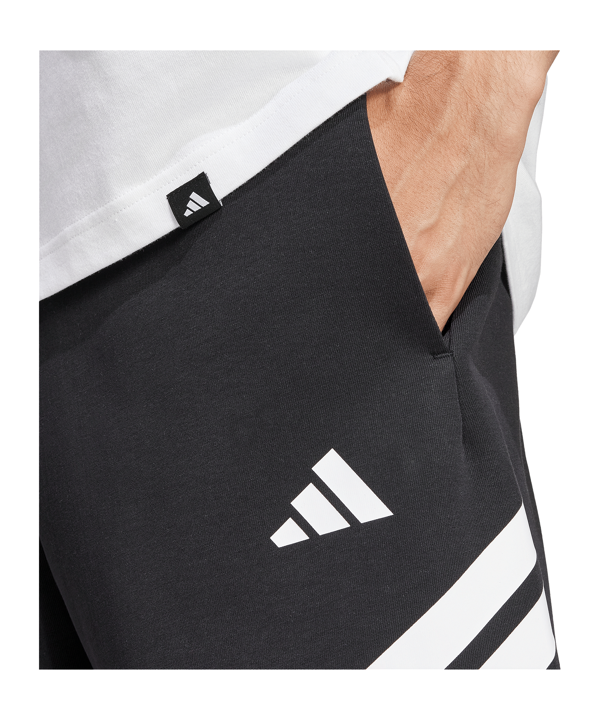 adidas Future Icons 3 Stripes Short Schwarz - schwarz