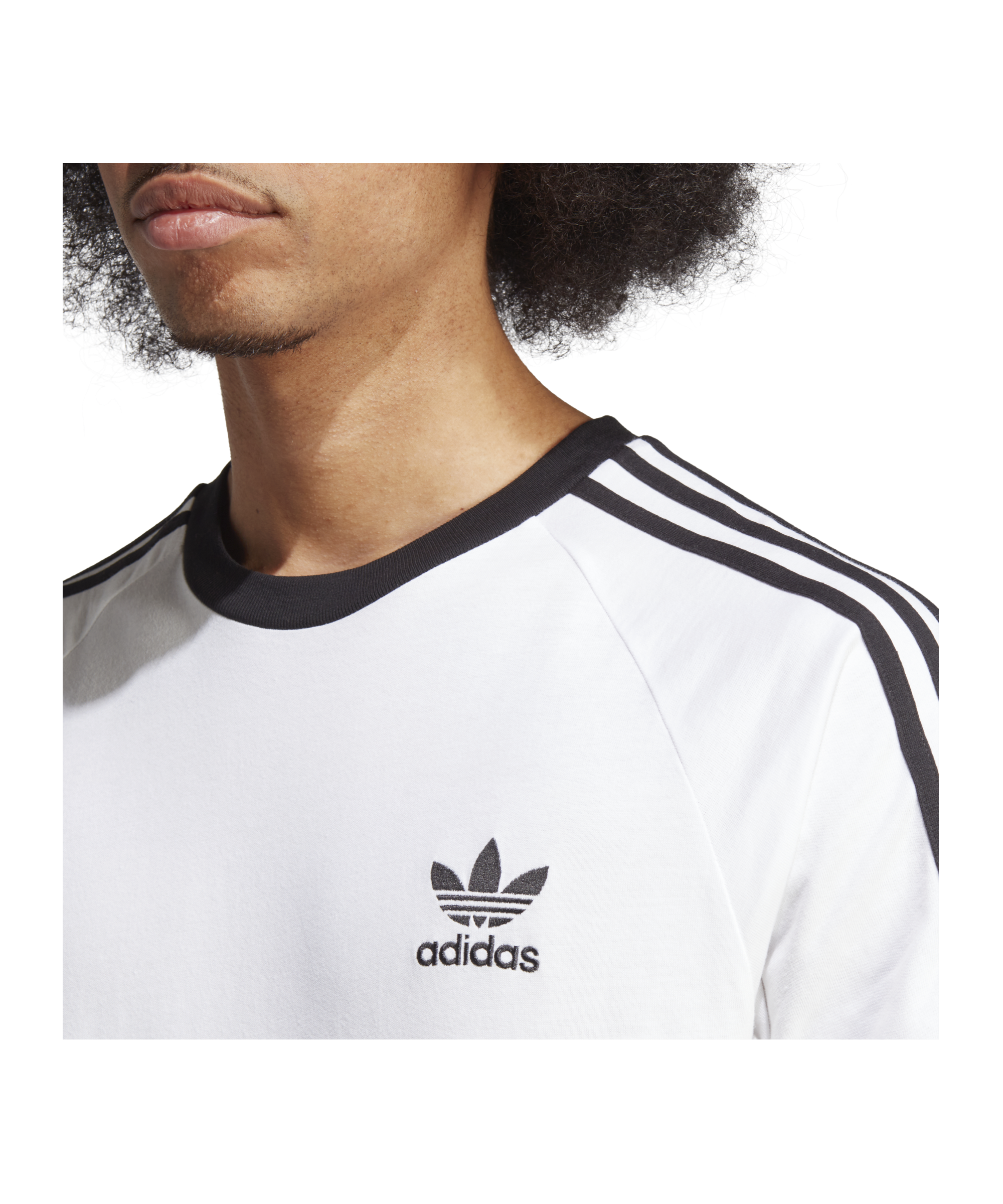 adidas Originals Adicolor Classics 3-Stripes Tee White - weiss