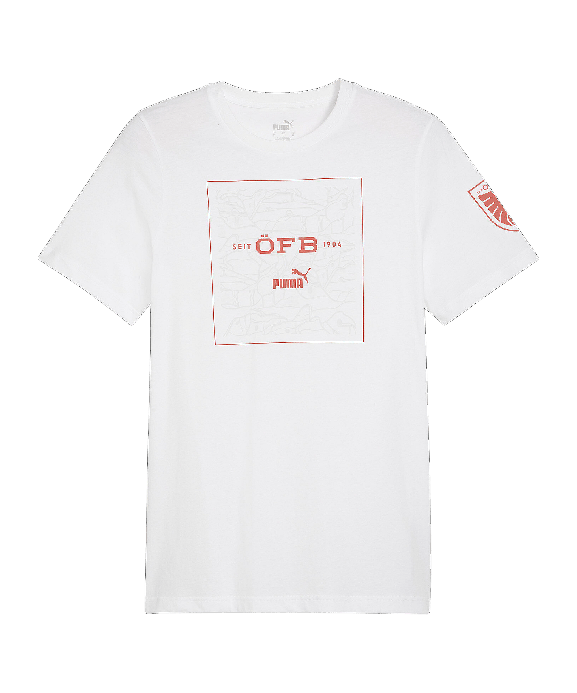 PUMA Österreich Ftbl Icons T-Shirt Weiss F09 - weiss