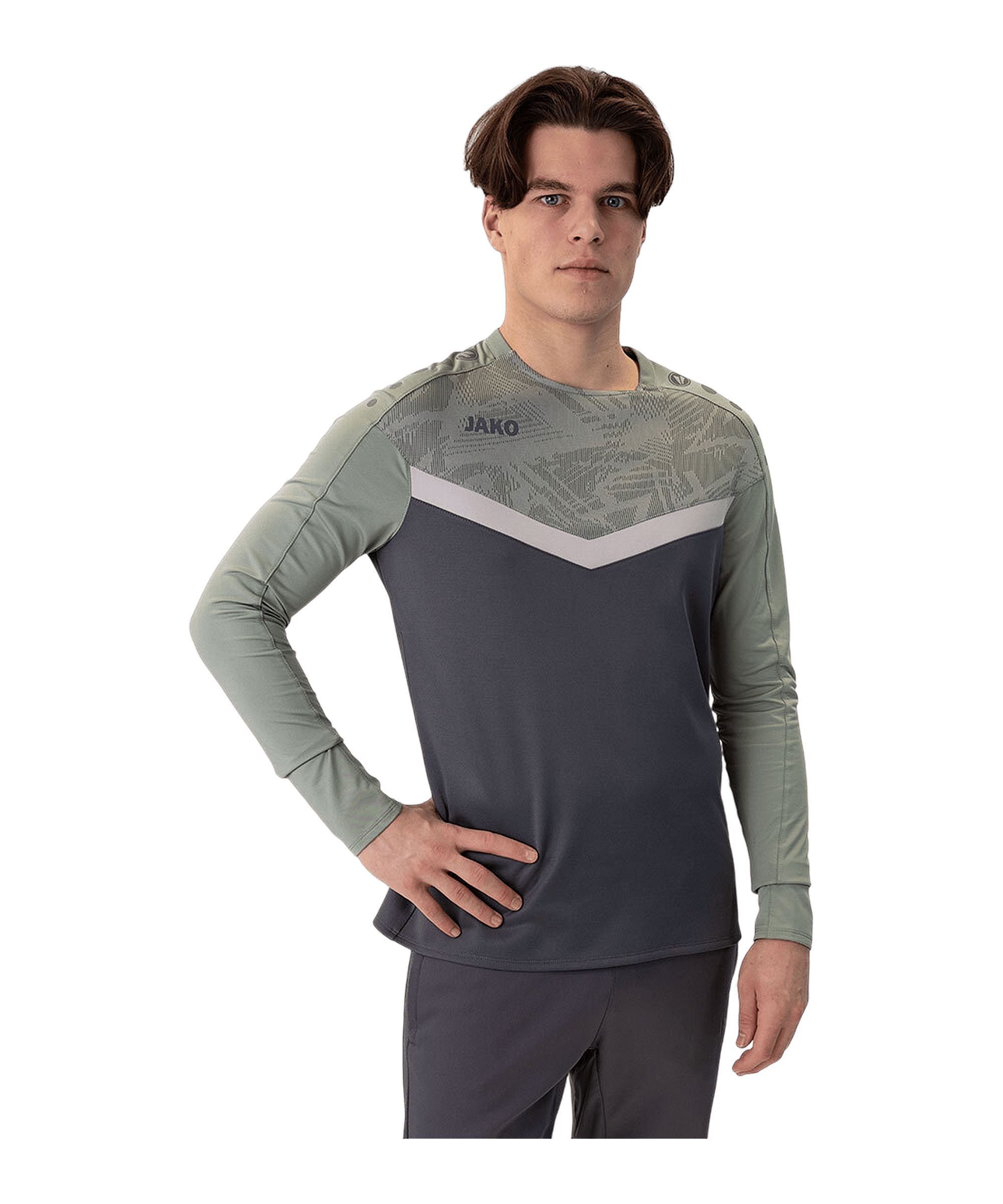 JAKO Iconic Sweatshirt Grau F852 - grau