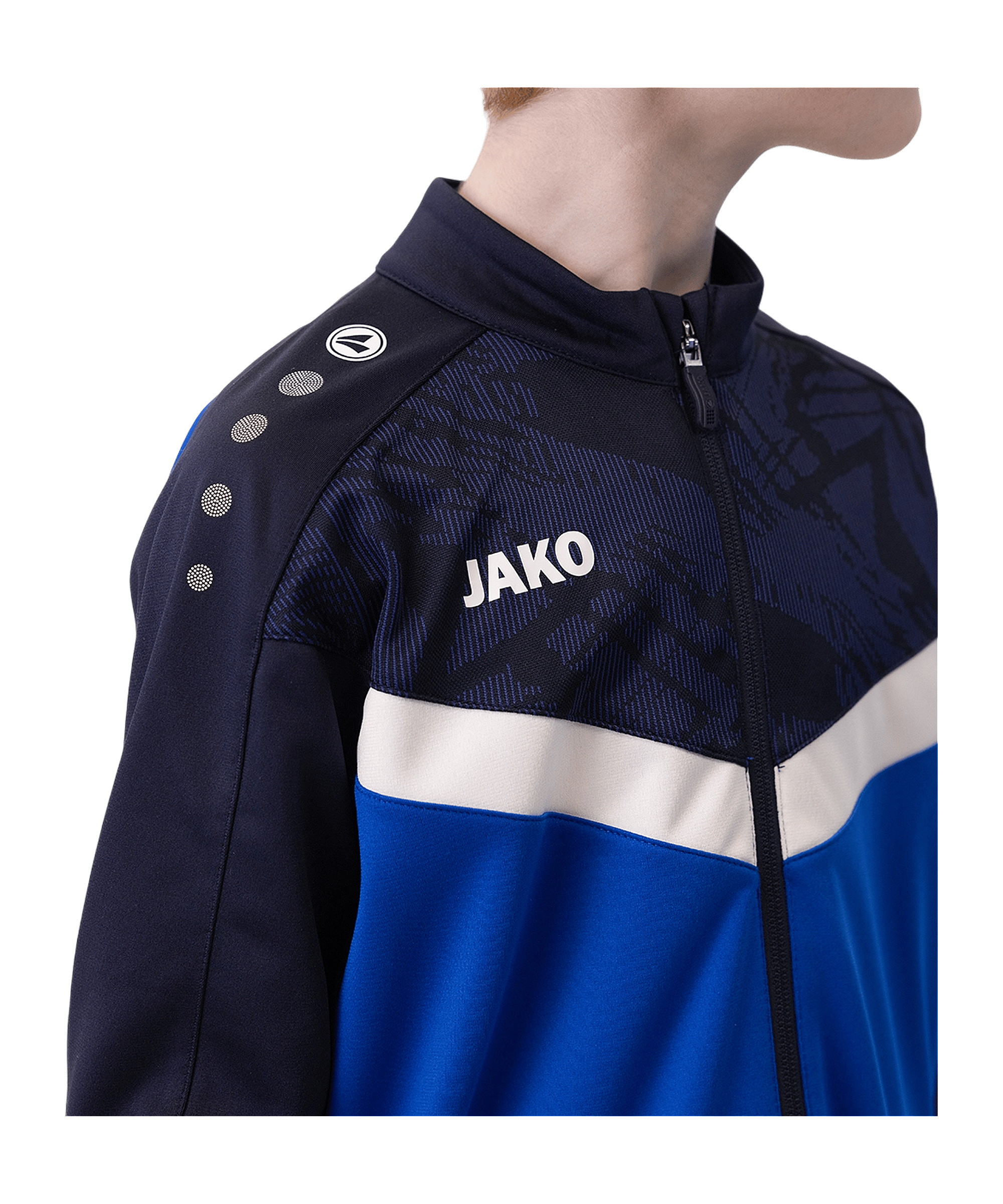JAKO Iconic Polyesterjacke Kids Blau F403 - blau