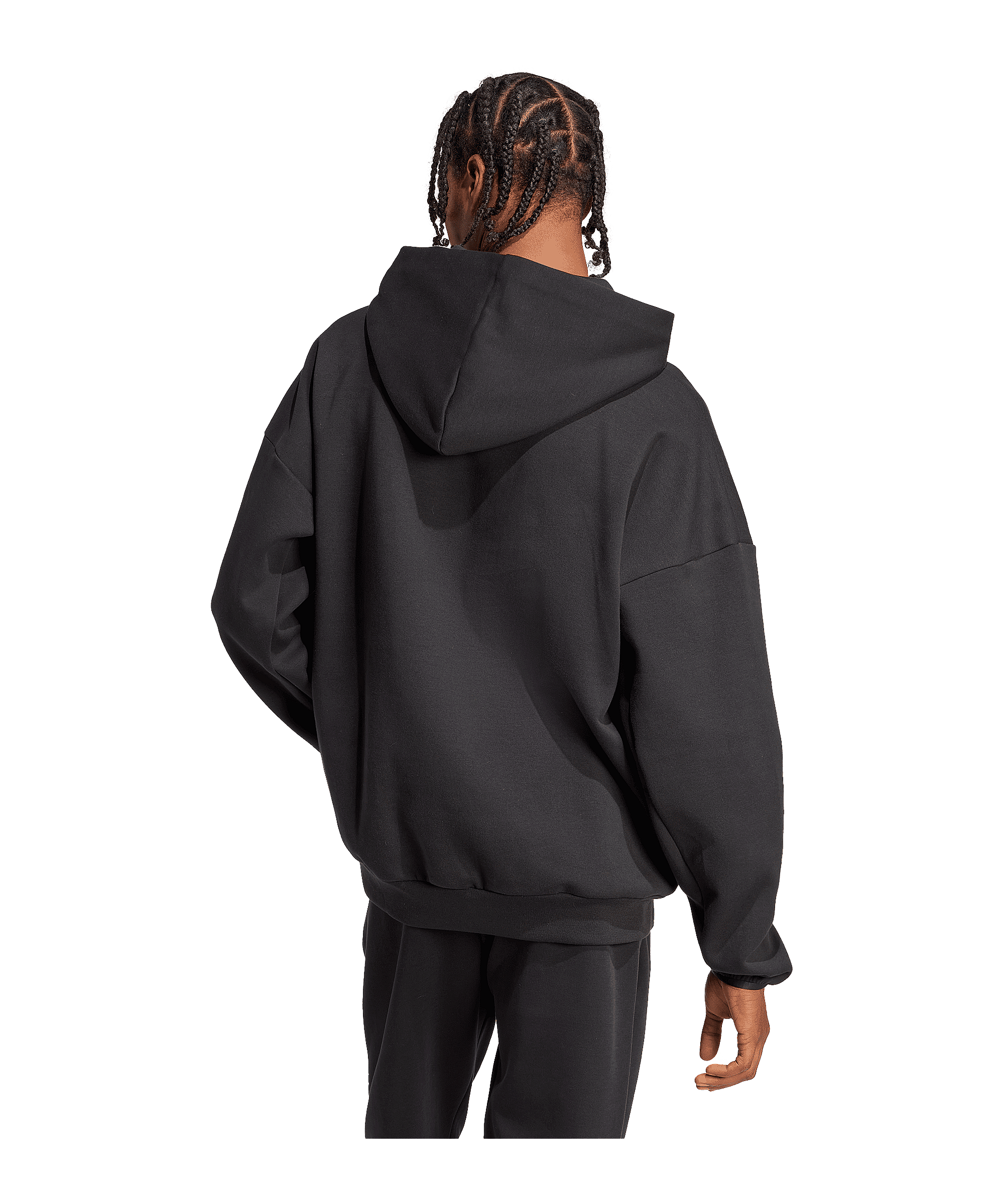 adidas Future Icon Small Logo Hoody Schwarz - schwarz