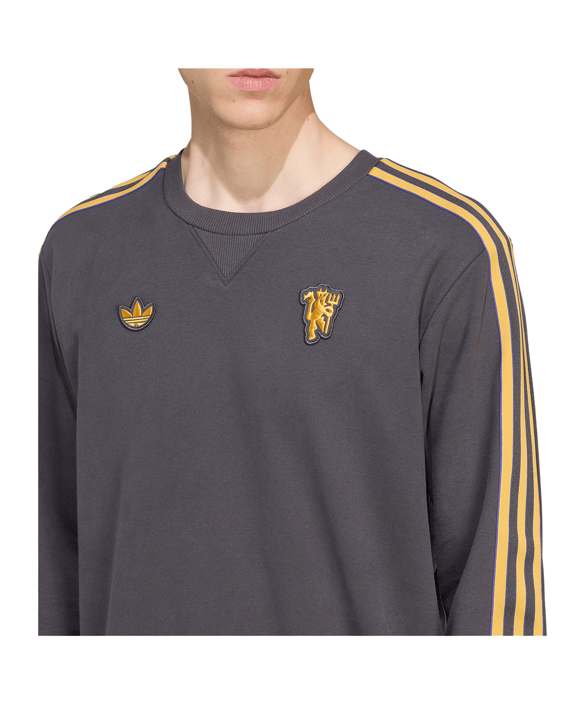 adidas Manchester United Icon Sweatshirt Schwarz - schwarz