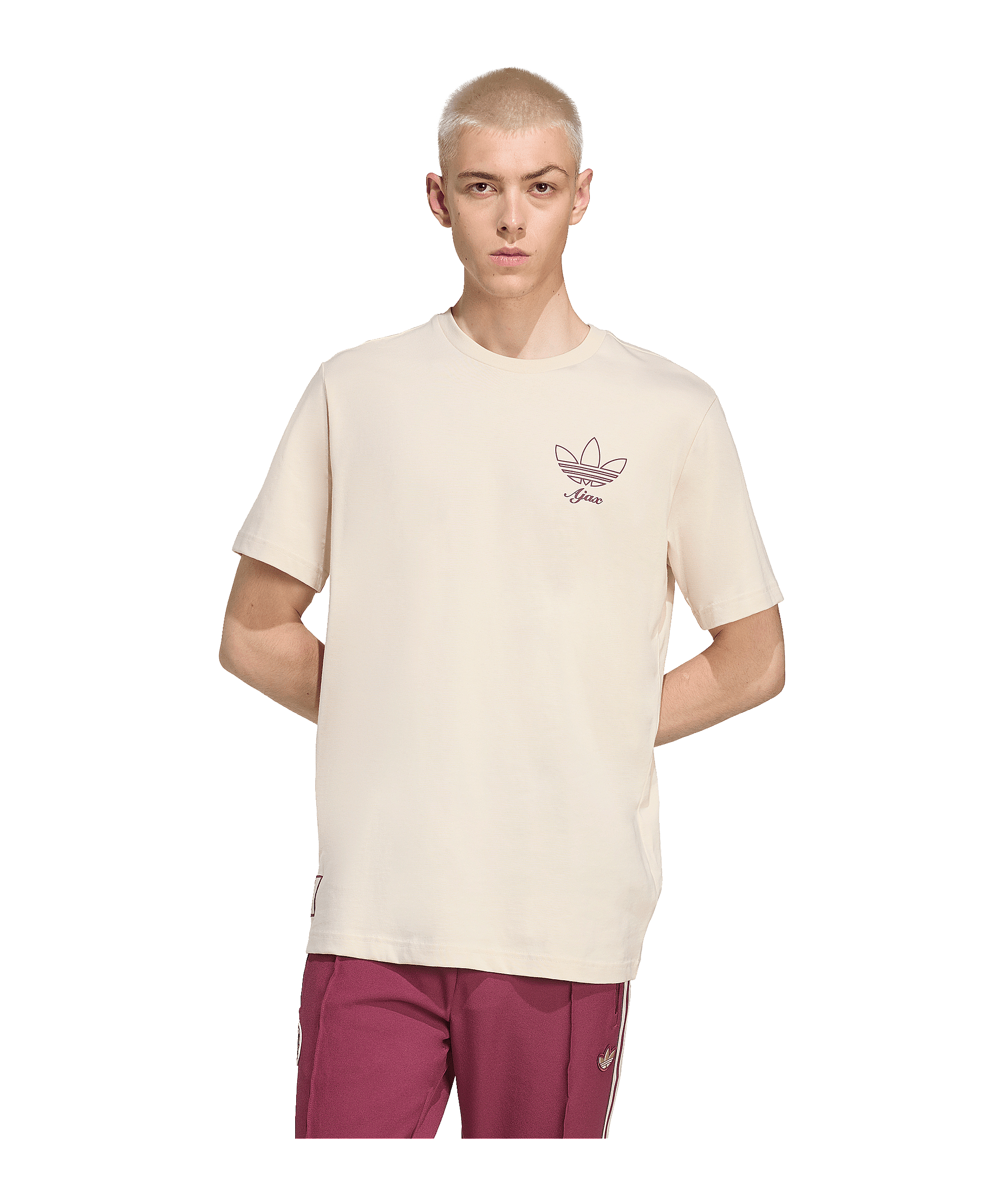 adidas Ajax Amsterdam Icon Graphic T-Shirt Beige - beige