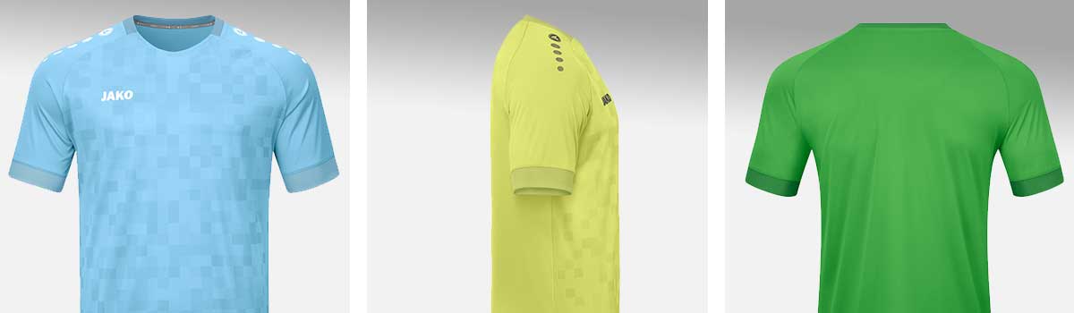 Detailansichten mit den Design-Besonderheiten der JAKO Pixel-Kollektion