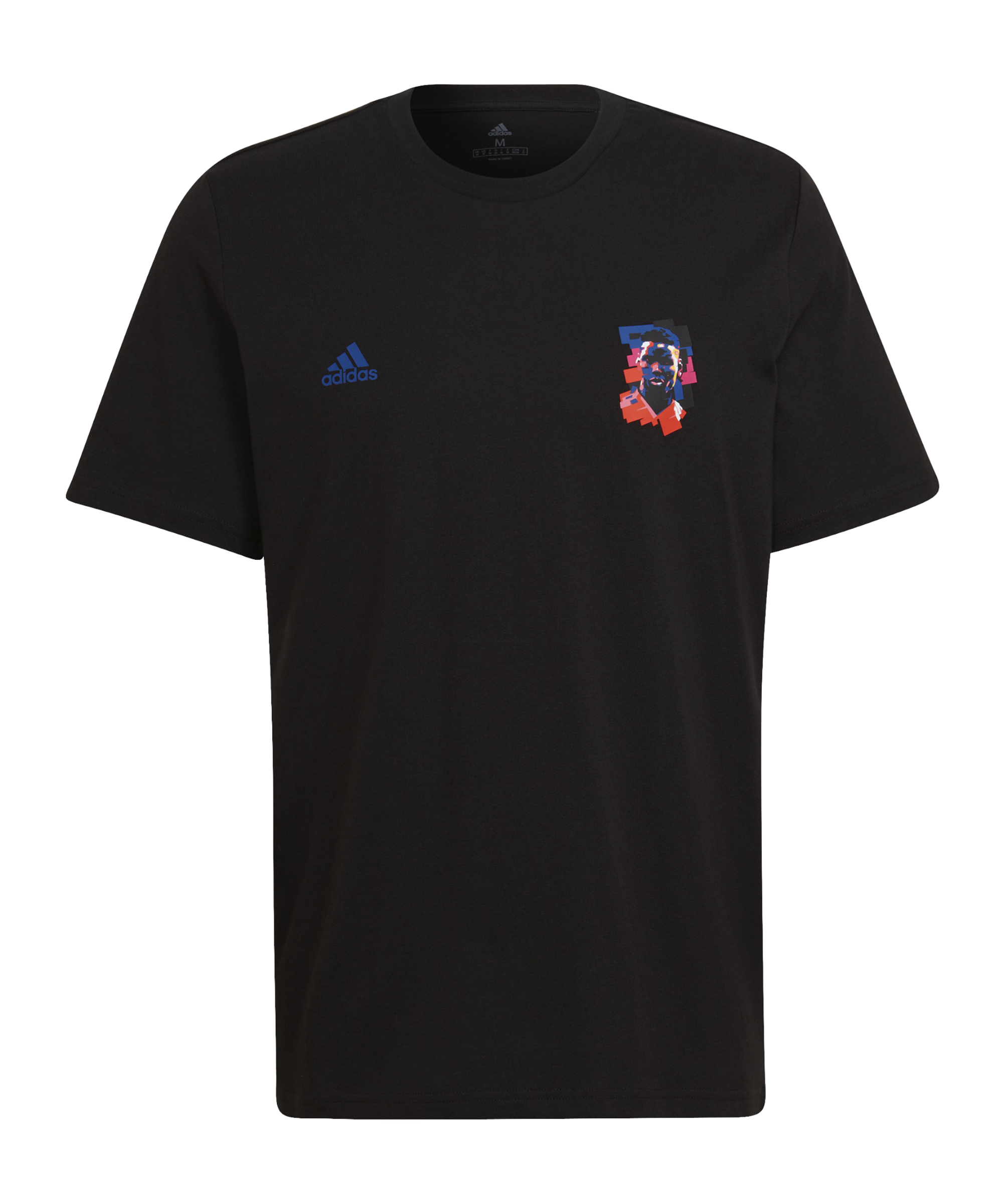 adidas Pogba Icon Graphic T-Shirt Schwarz Blau - schwarz