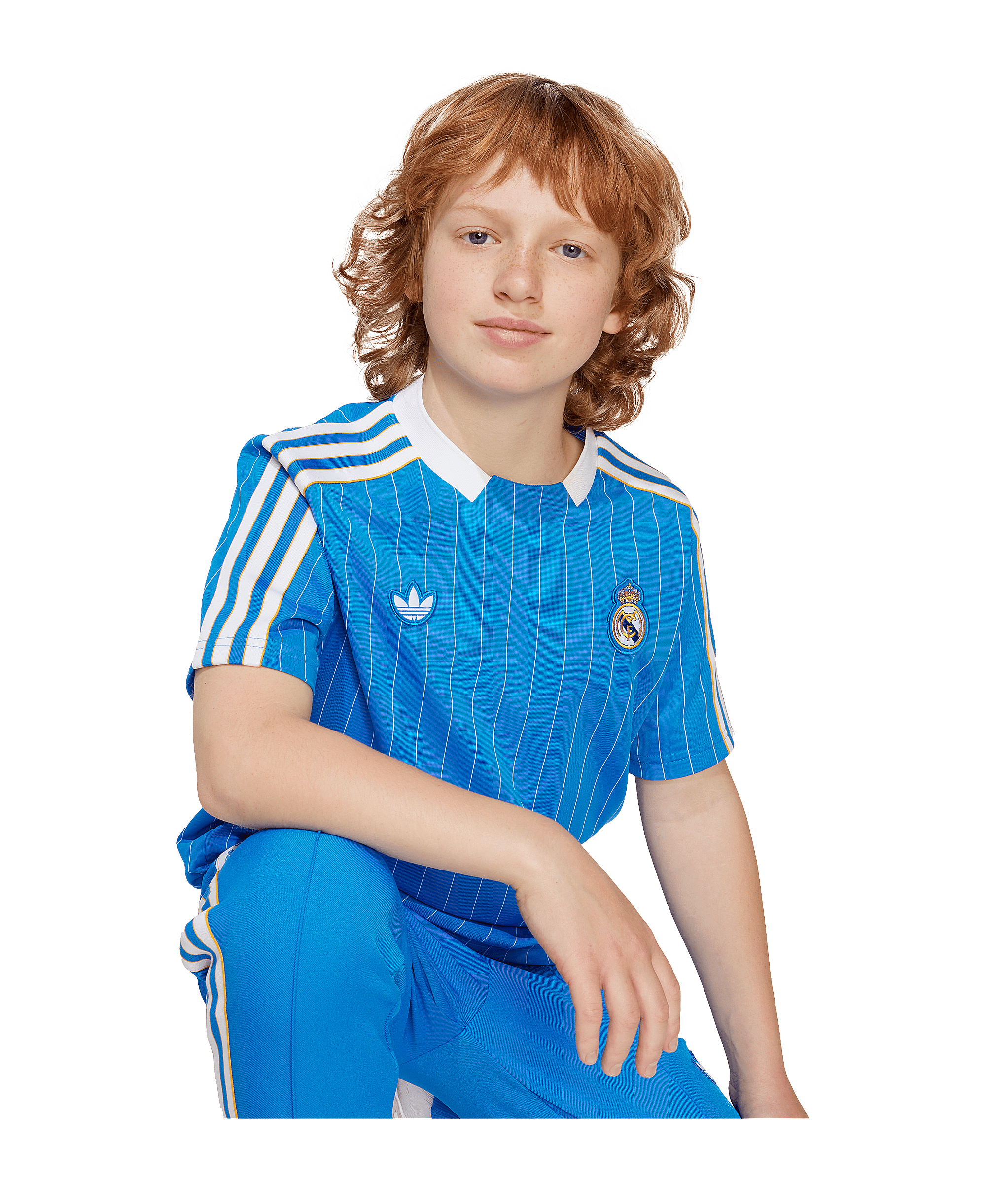 adidas Real Madrid Icon Trikot Kids Blau - blau